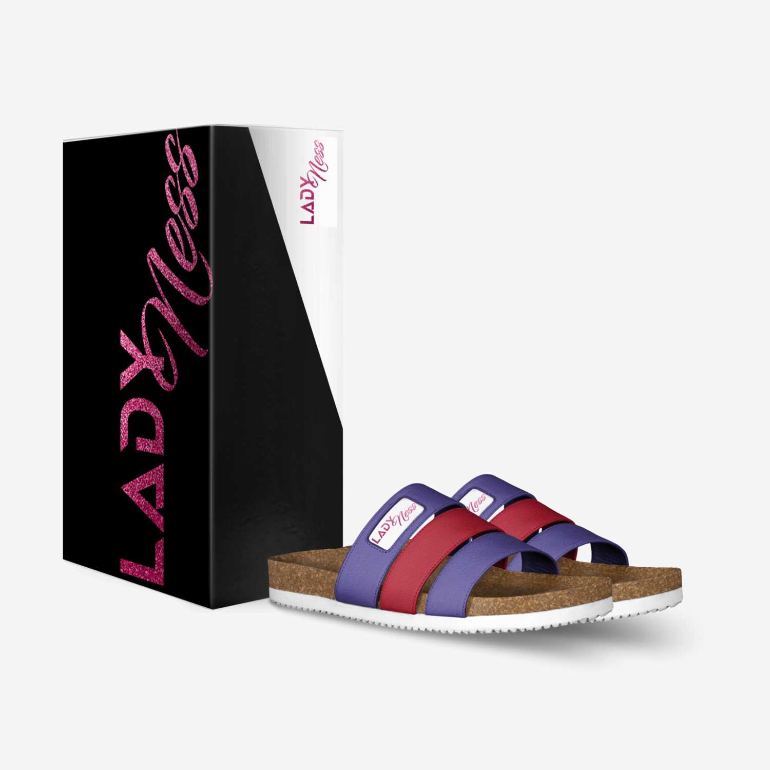 Purp Passion  custom made in Italy shoes by Lady Ness | Box view