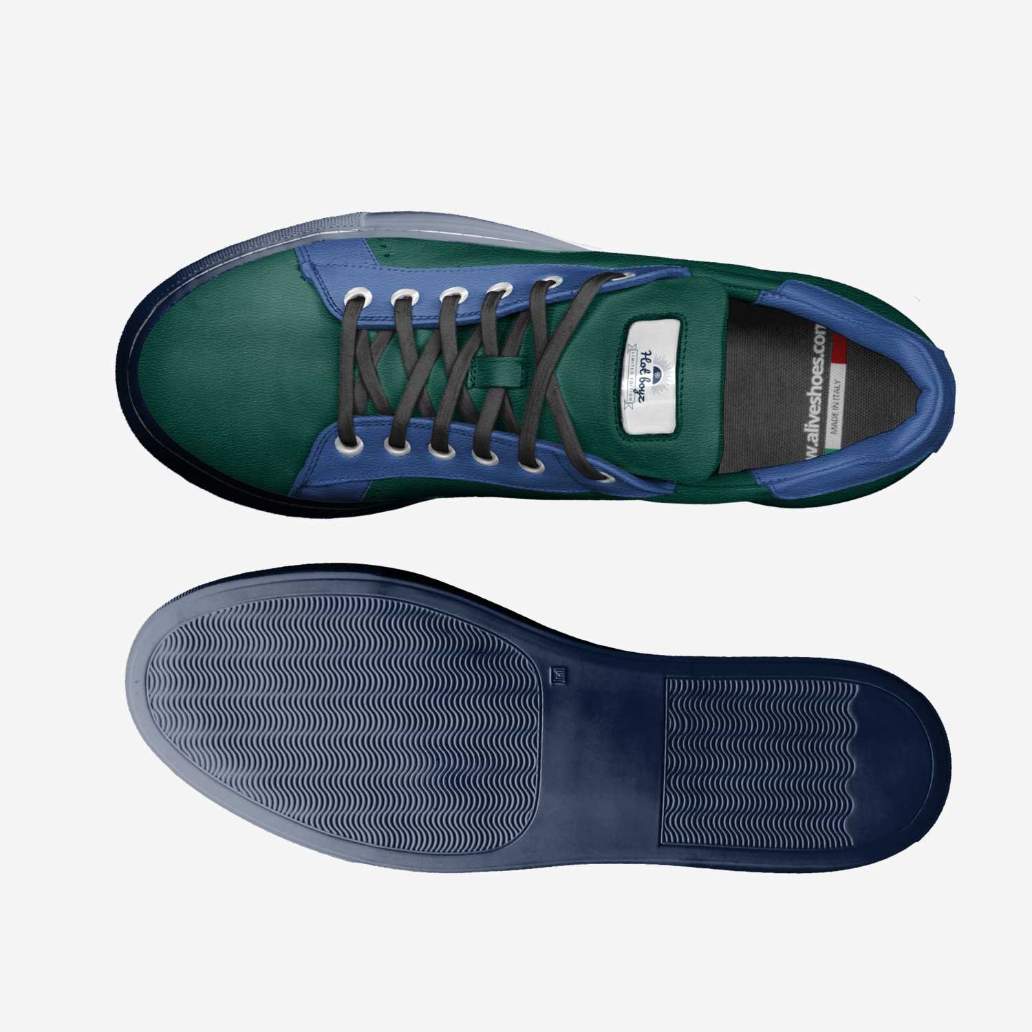 Hot boyz custom made in Italy shoes by Derrick Bennett | Top view