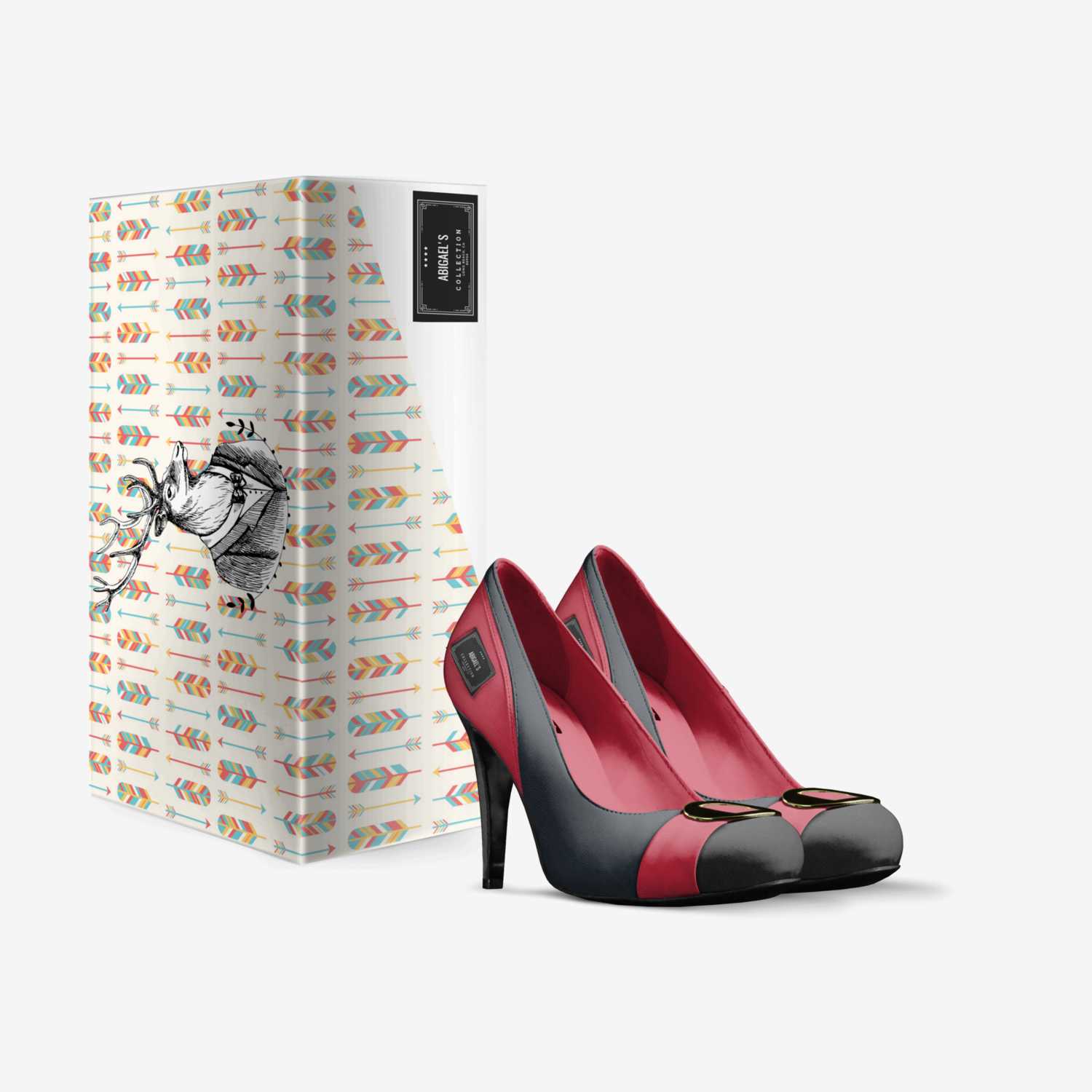 Abigael's custom made in Italy shoes by Yaqeen Aburous | Box view