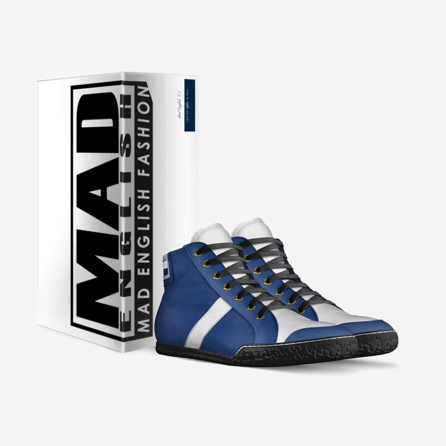 Mad English S 1 custom made in Italy shoes by Keon Pearce | Box view
