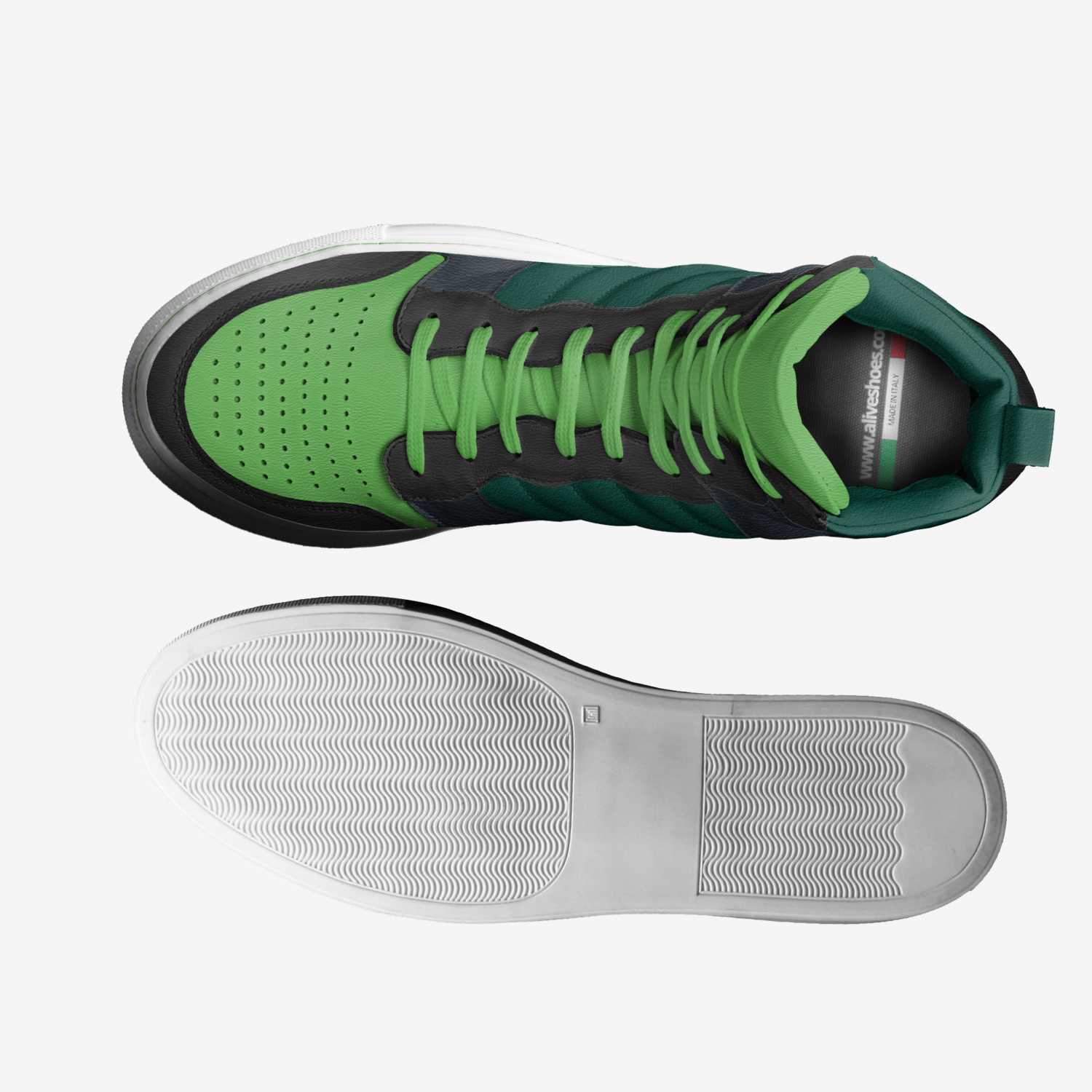 Deku custom made in Italy shoes by Leet | Top view