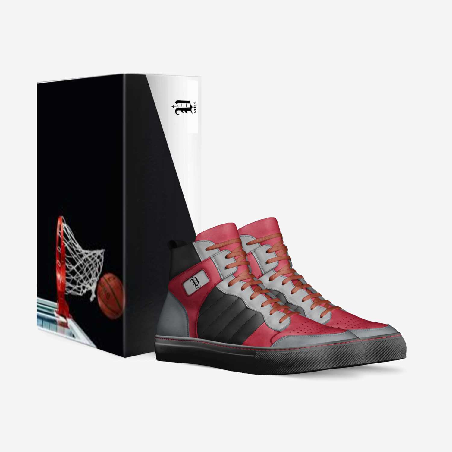 Vics airsoft custom made in Italy shoes by Brayden Murphy | Box view