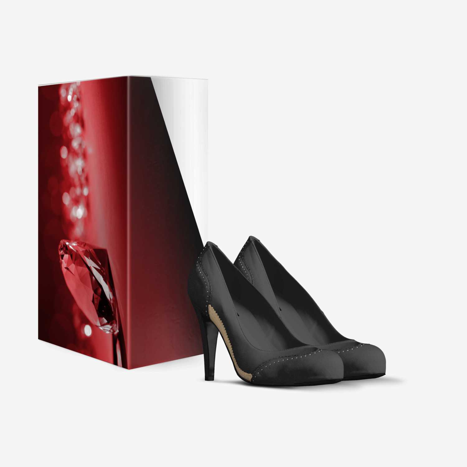 Red Diamond custom made in Italy shoes by Sophia Mari | Box view