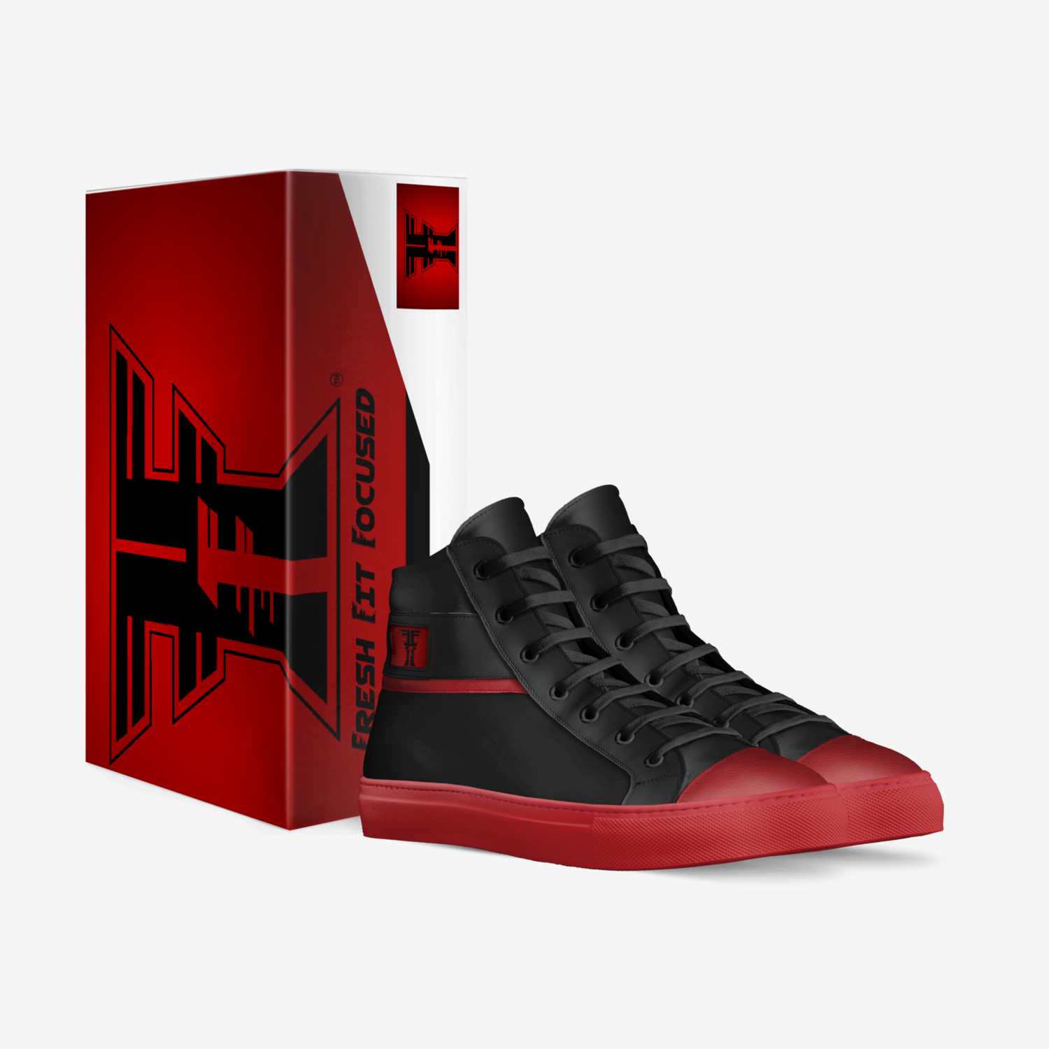 FRESH ONES-CODE RED custom made in Italy shoes by Fresh Fit Focused | Box view
