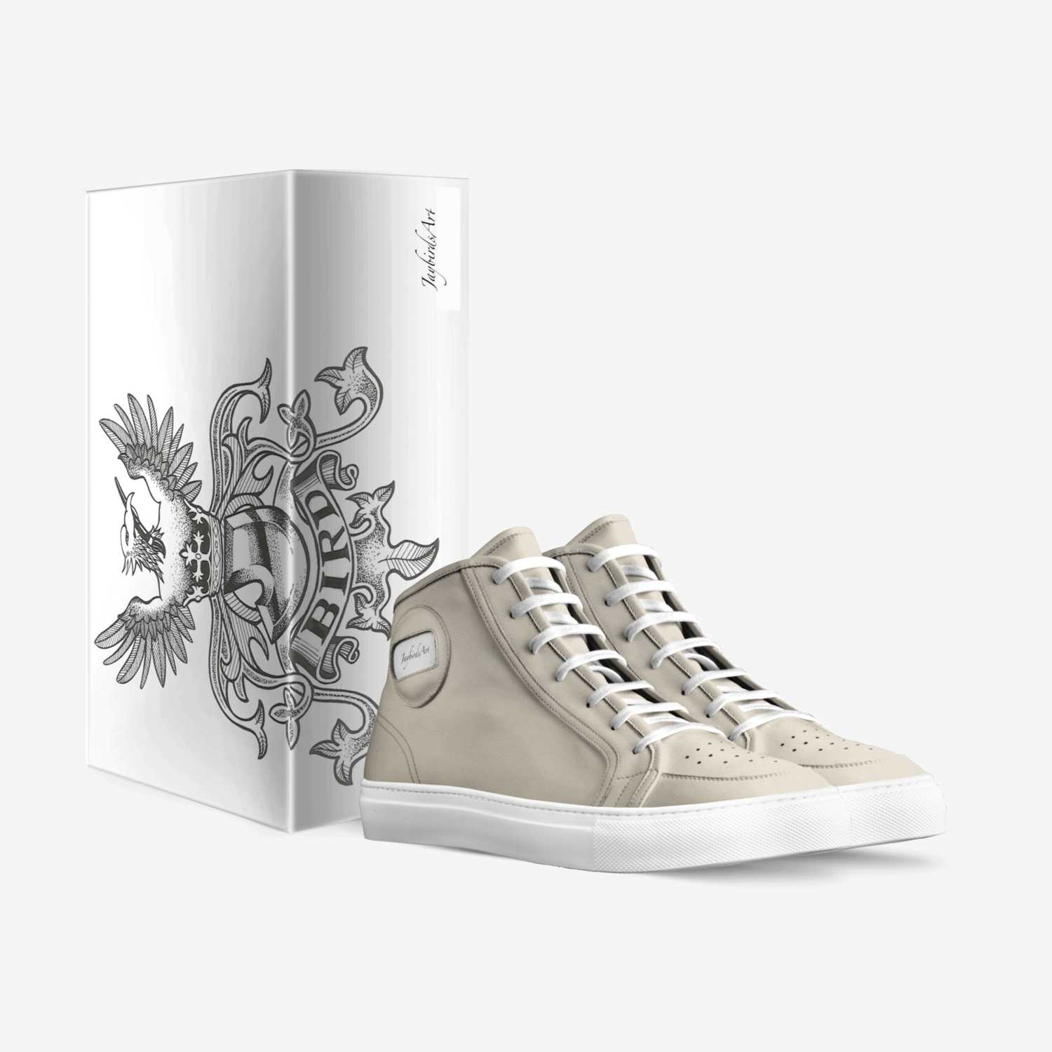 JaybirdsArt custom made in Italy shoes by Jaleel Davis | Box view