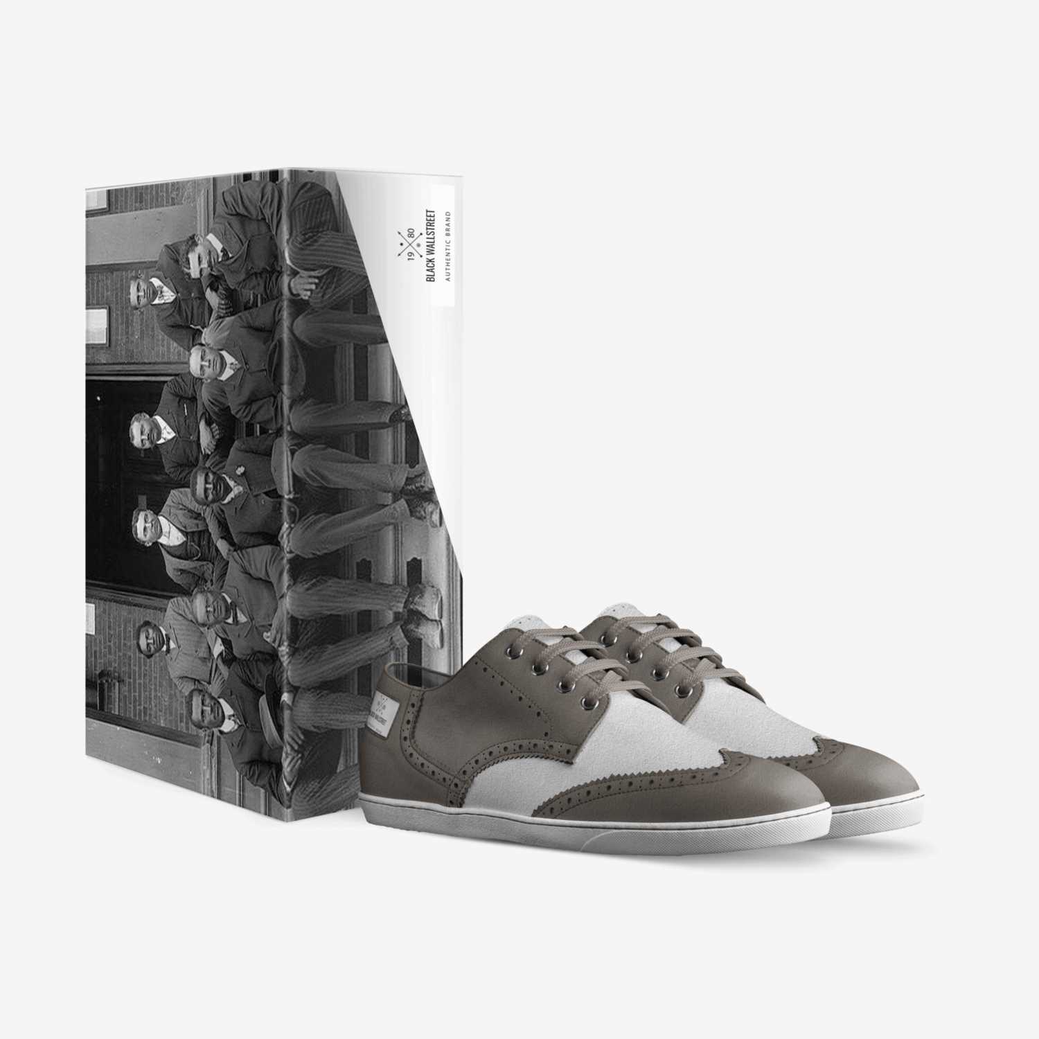 BLACK WALLSTREET custom made in Italy shoes by Moffatt Gordon | Box view