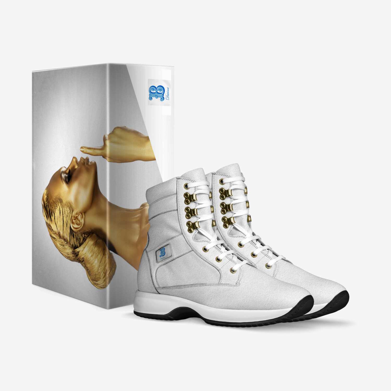 Blue Davinci custom made in Italy shoes by Jonathan Cole | Box view