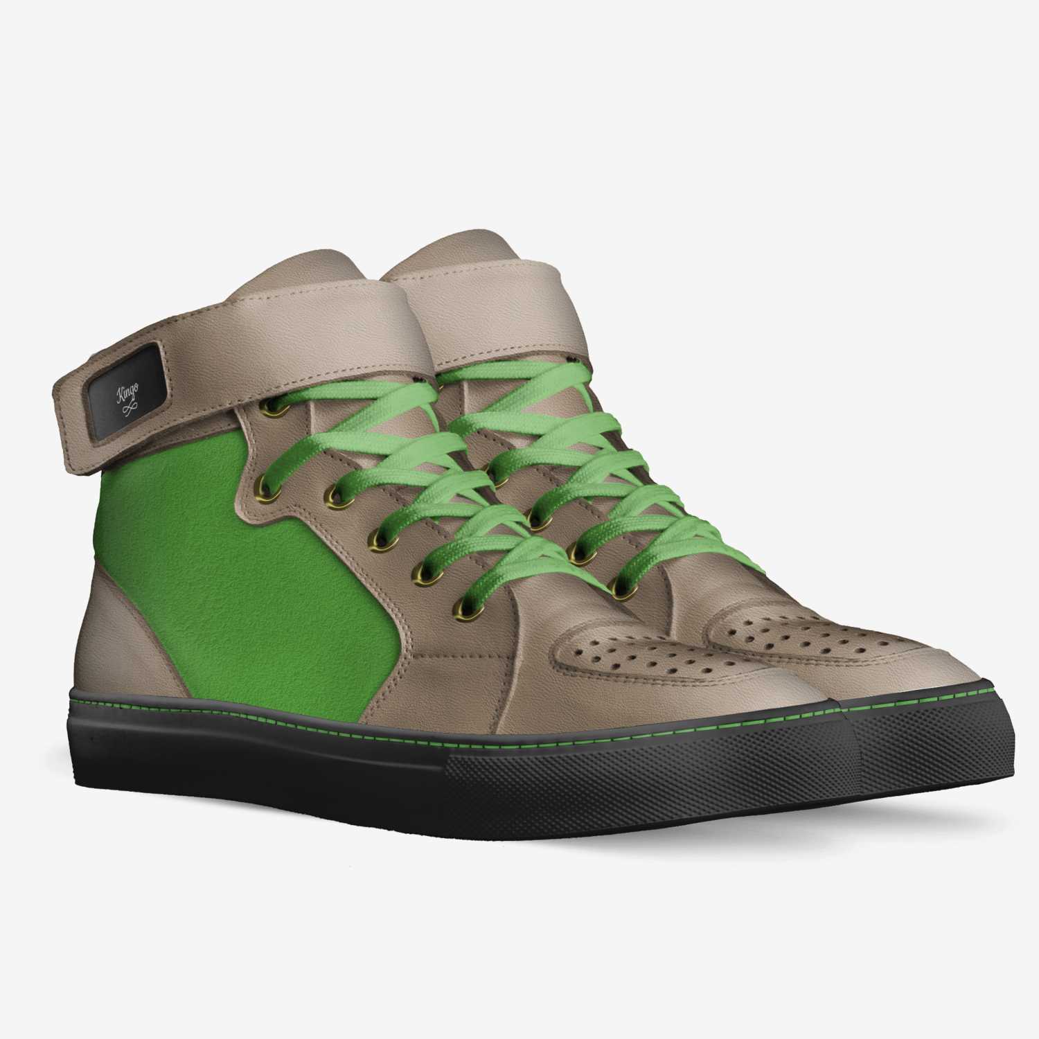 Kingo custom made in Italy shoes by Nour Sallal | Double view