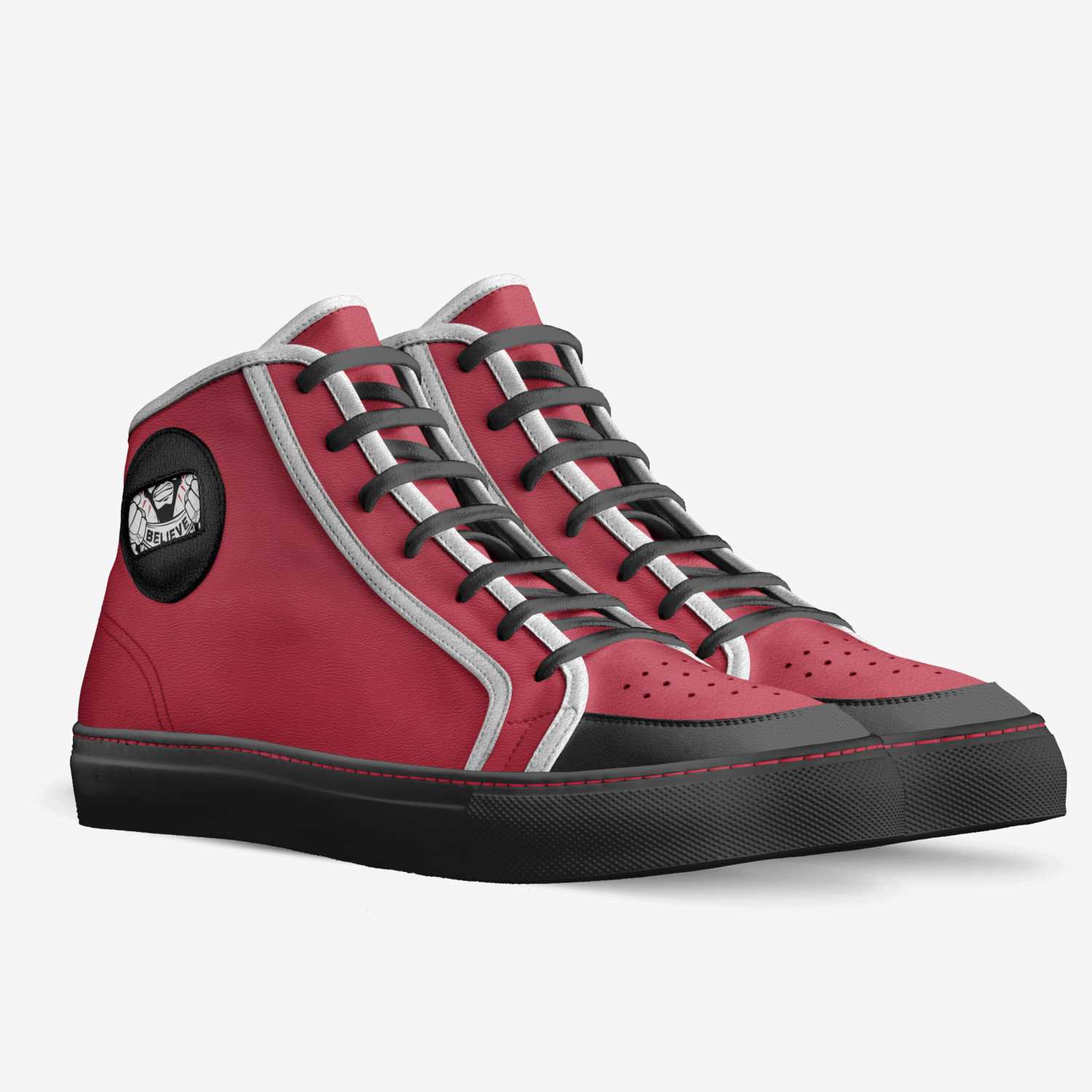THE FIGHT custom made in Italy shoes by Luther Smith | Double view