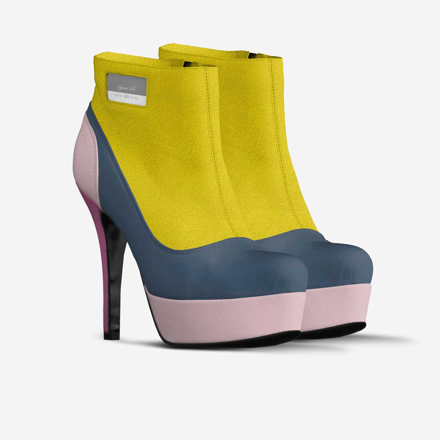 Playful custom made in Italy shoes by Heidi Lynn Rolle | Double view