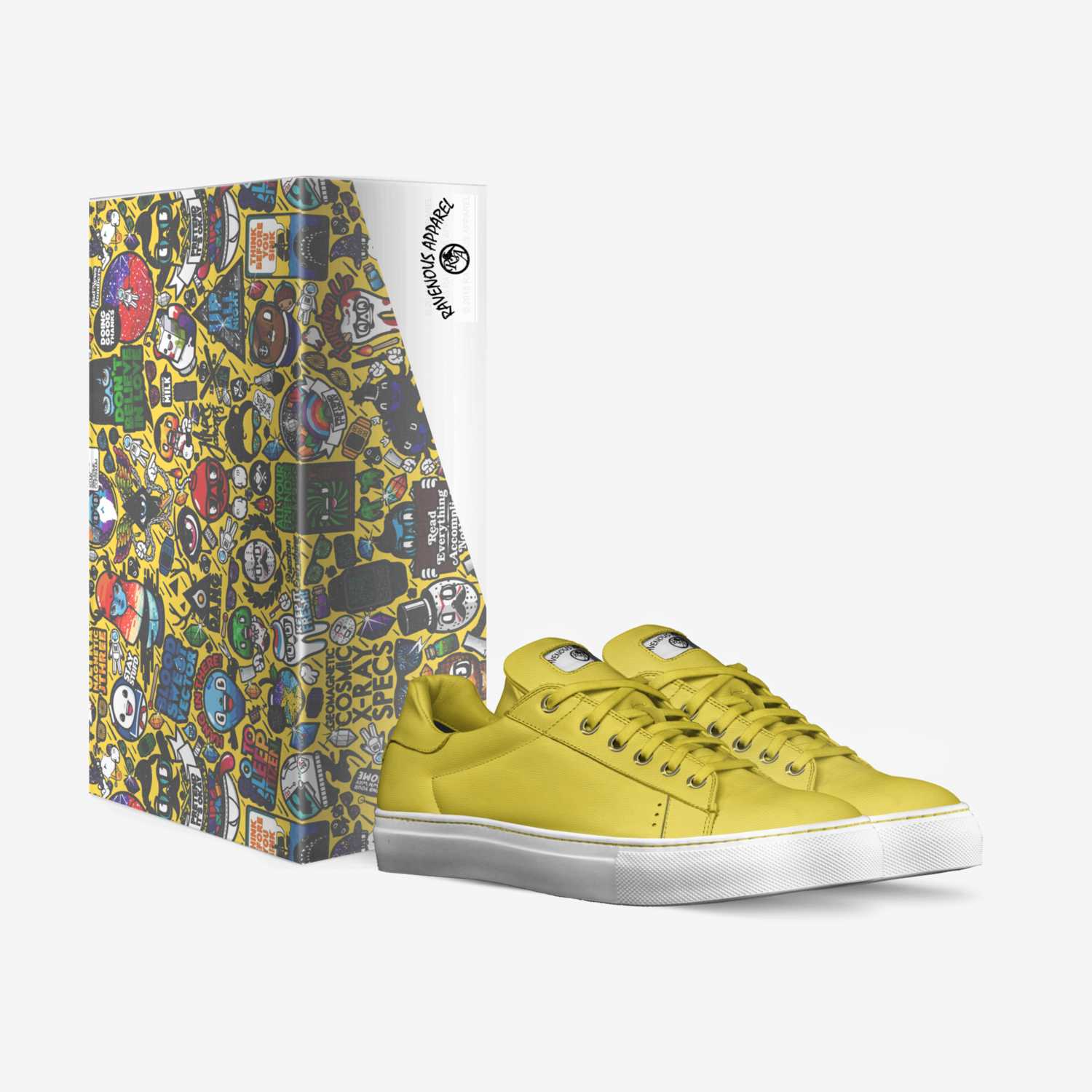RA Yellows custom made in Italy shoes by Thomas Rodriguez | Box view