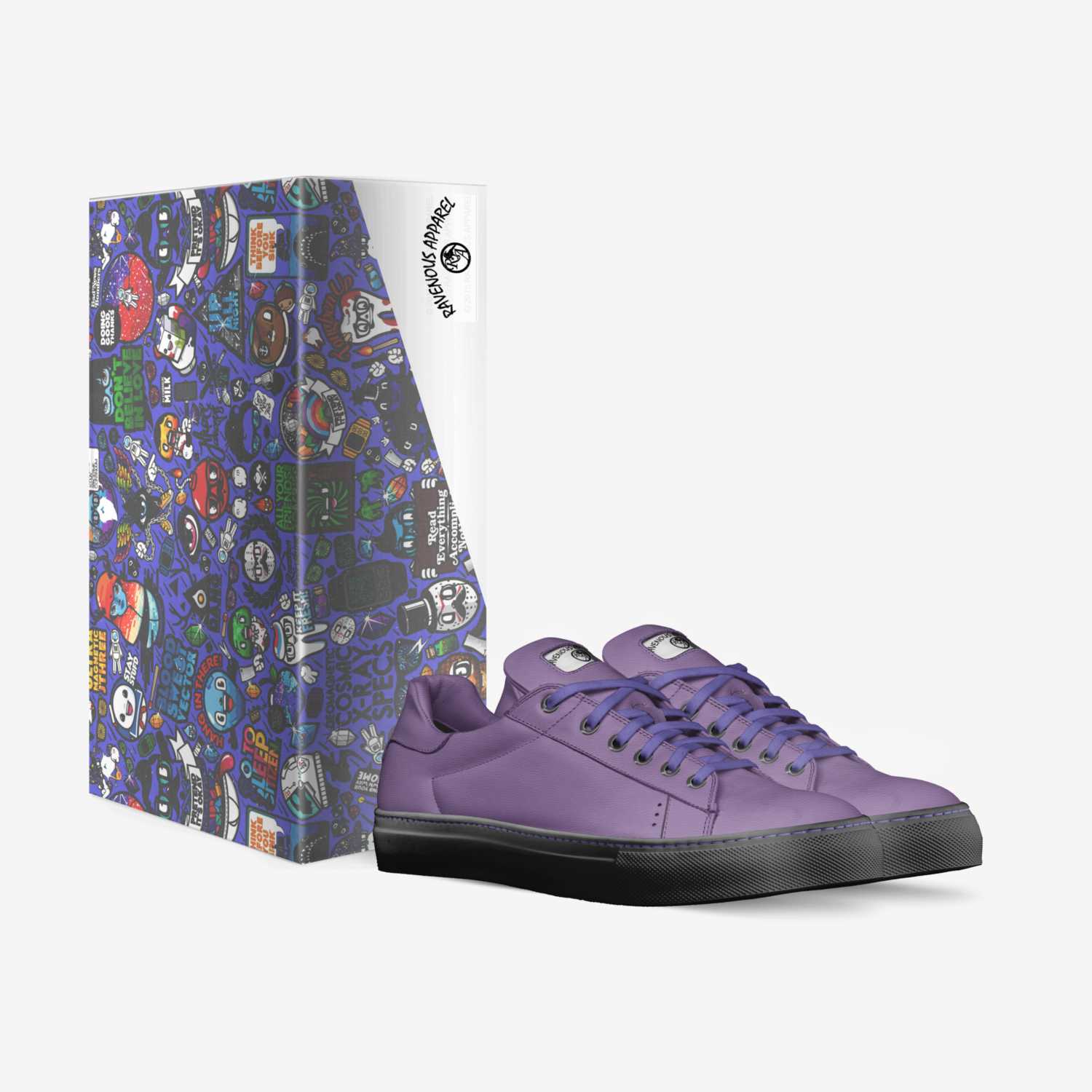 RavePurps custom made in Italy shoes by Thomas Rodriguez | Box view