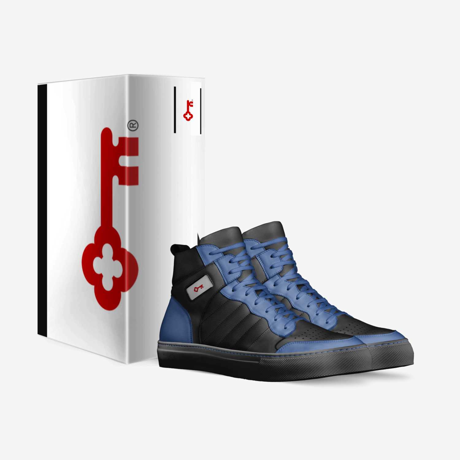 Key 1's custom made in Italy shoes by Keyandre Mcdonald | Box view
