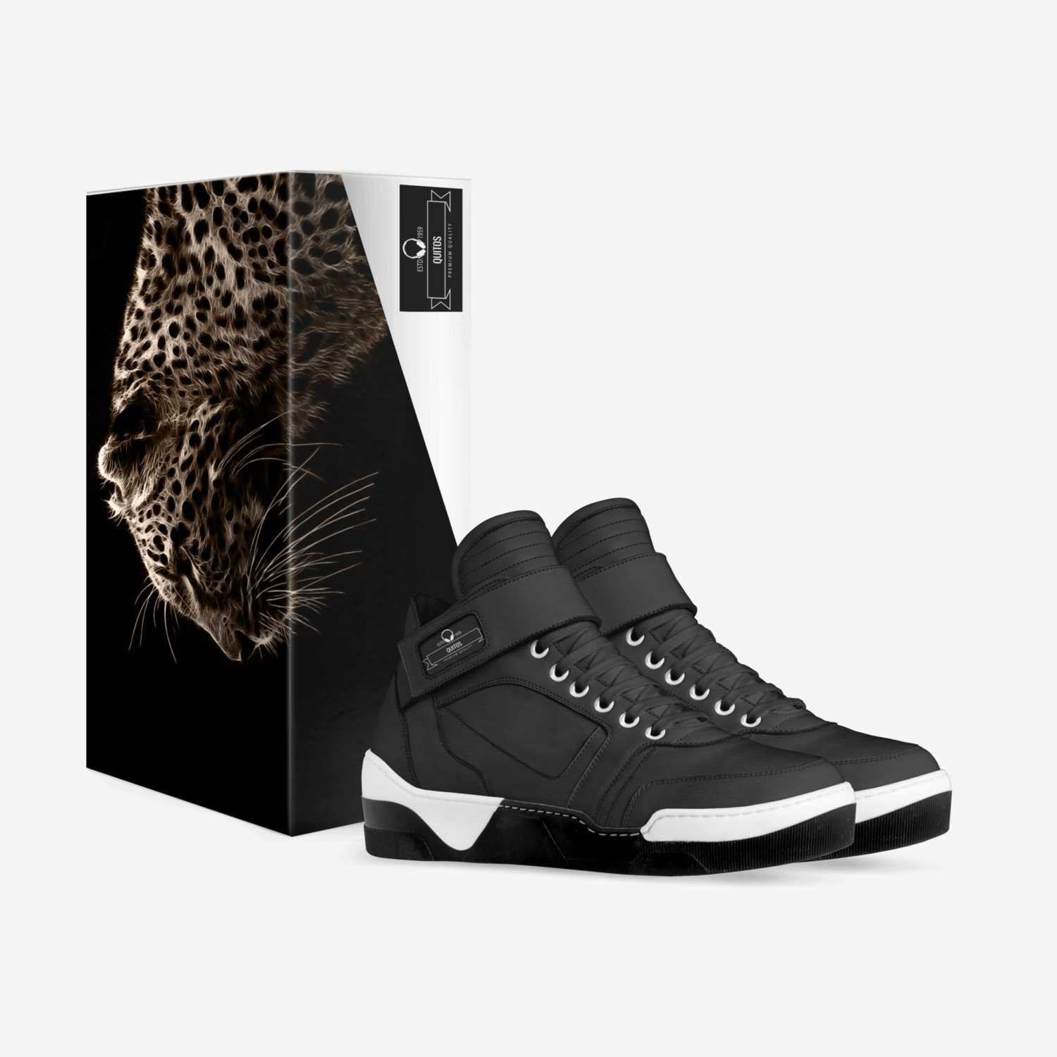 Quitos custom made in Italy shoes by Moneylauncher | Box view