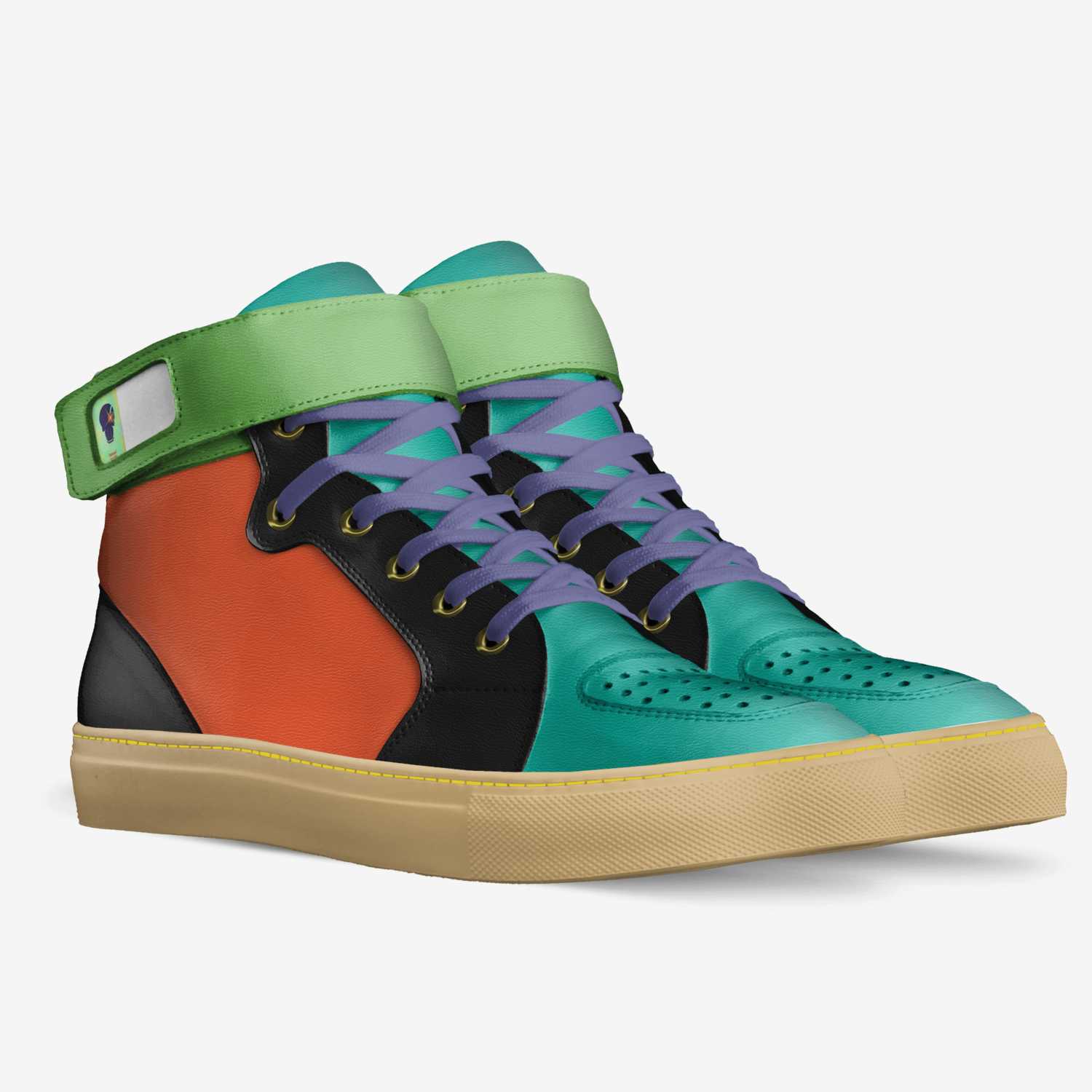 cool sudes custom made in Italy shoes by Aidan James Coon | Double view