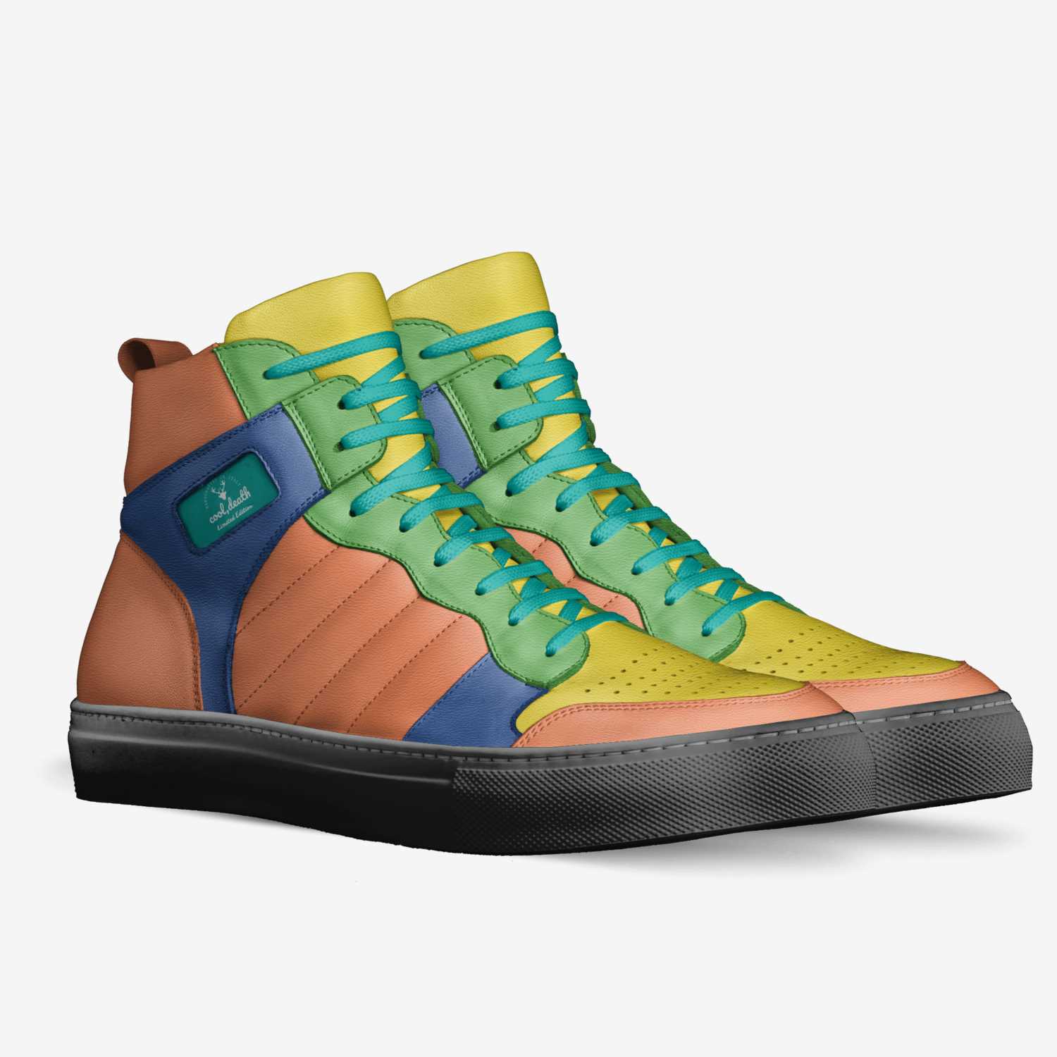 cool,death custom made in Italy shoes by Aidan James Coon | Double view