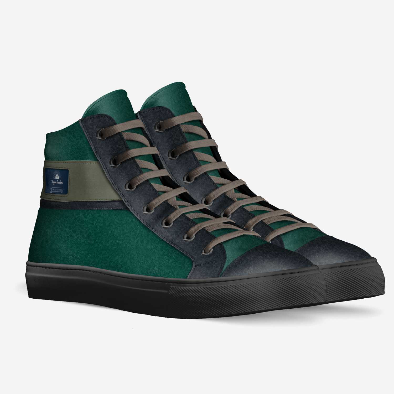 Jeepers Sneakers  custom made in Italy shoes by Paul Sunderland | Double view