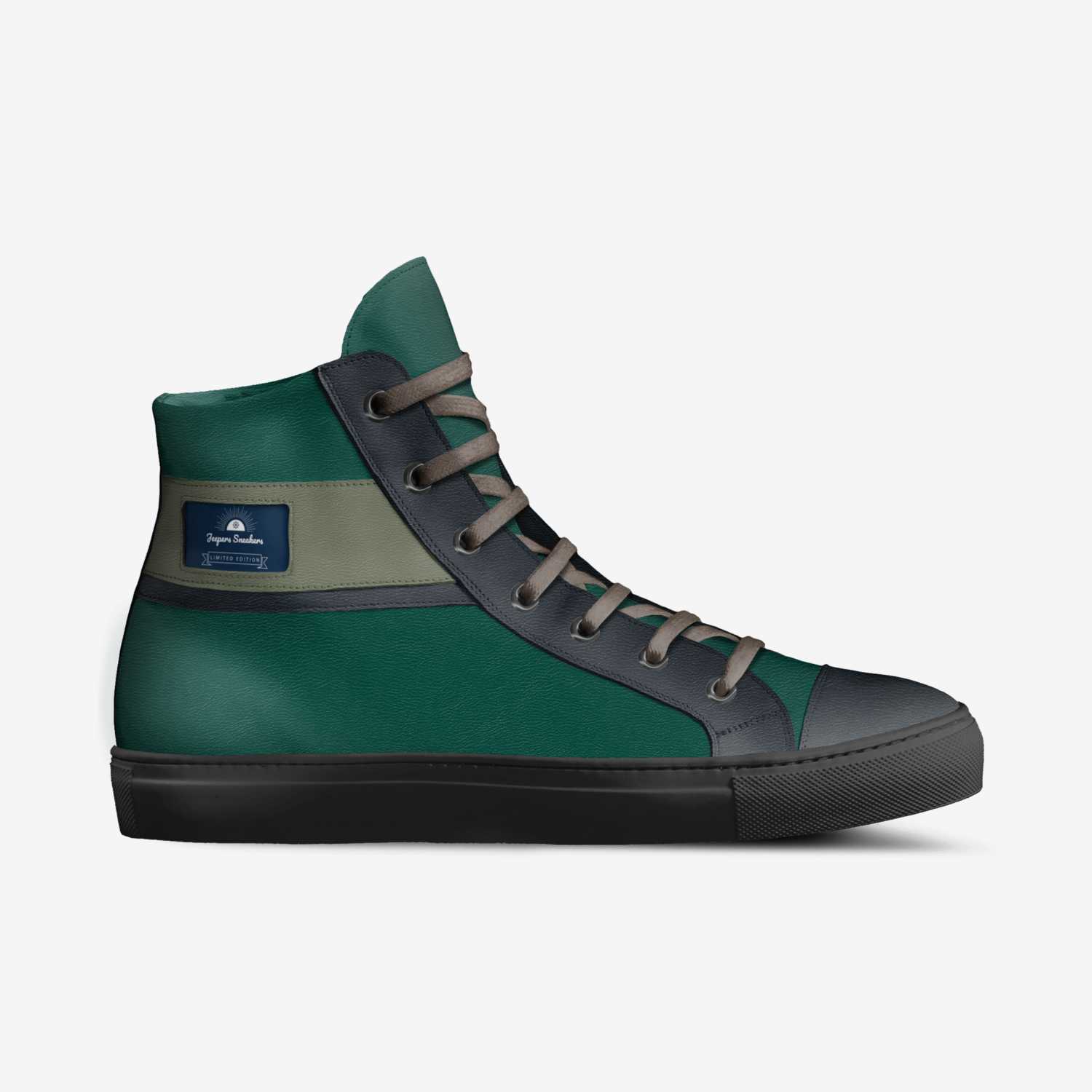 Jeepers Sneakers  custom made in Italy shoes by Paul Sunderland | Side view