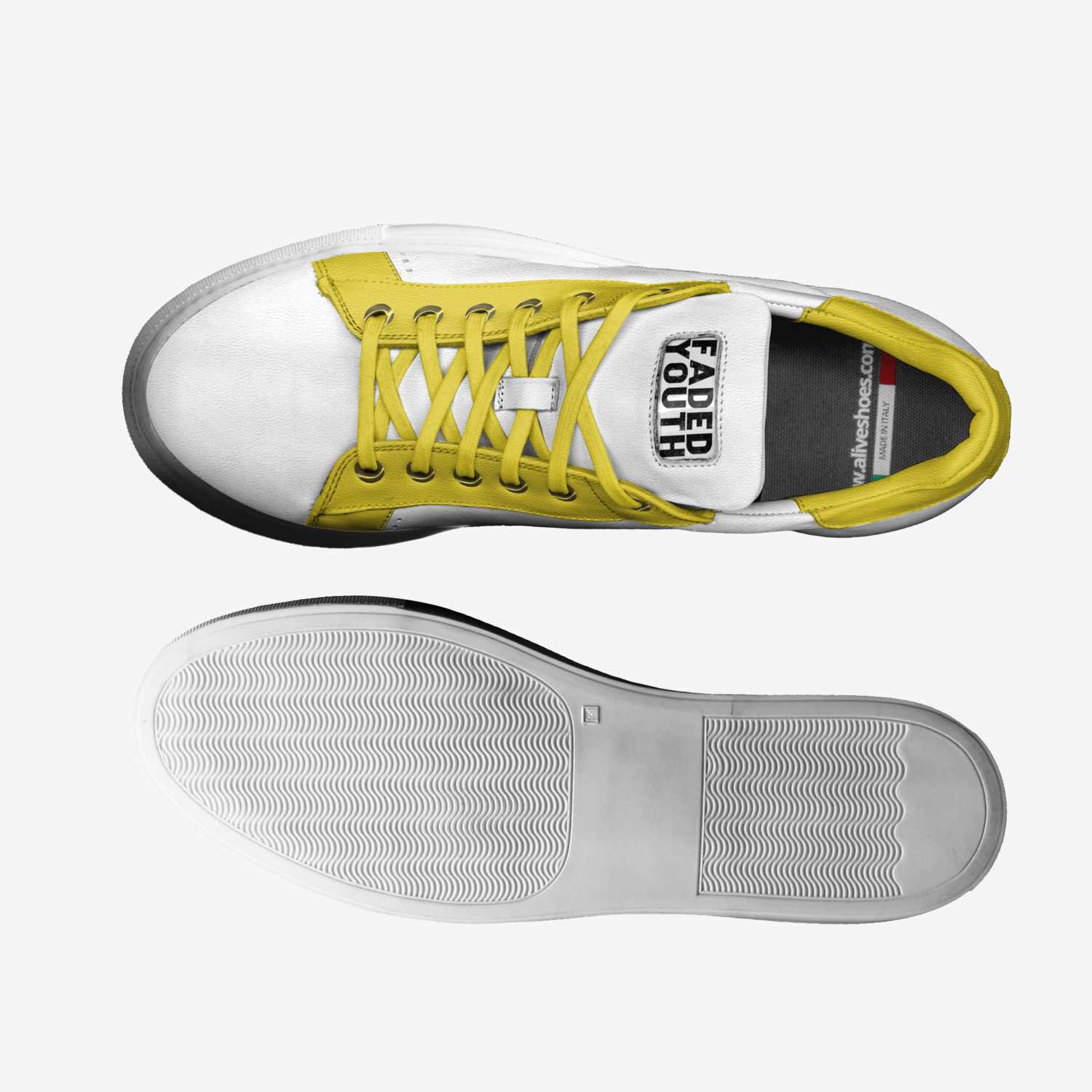 Faded Youth custom made in Italy shoes by Michael Miller | Top view