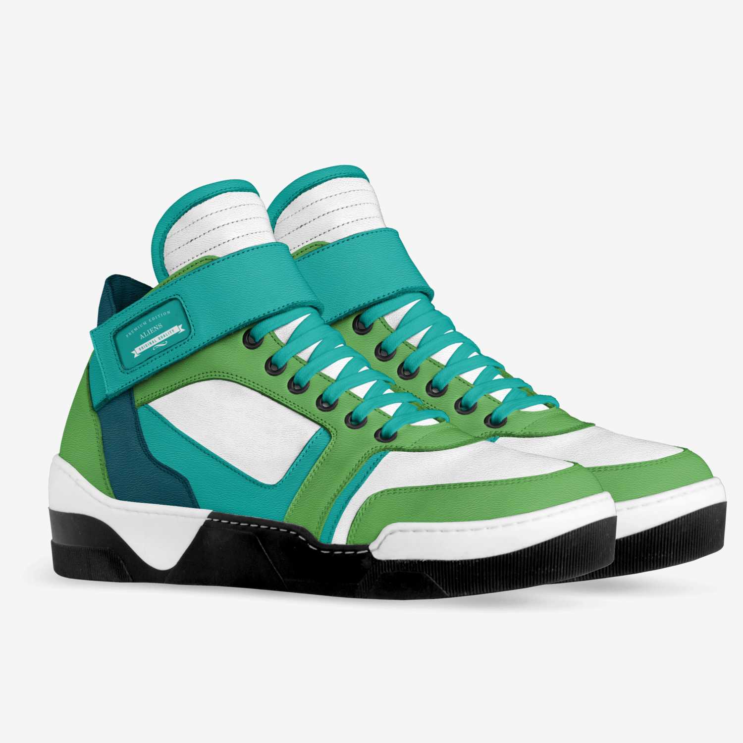 Aliens  custom made in Italy shoes by Lincoln Rivera | Double view