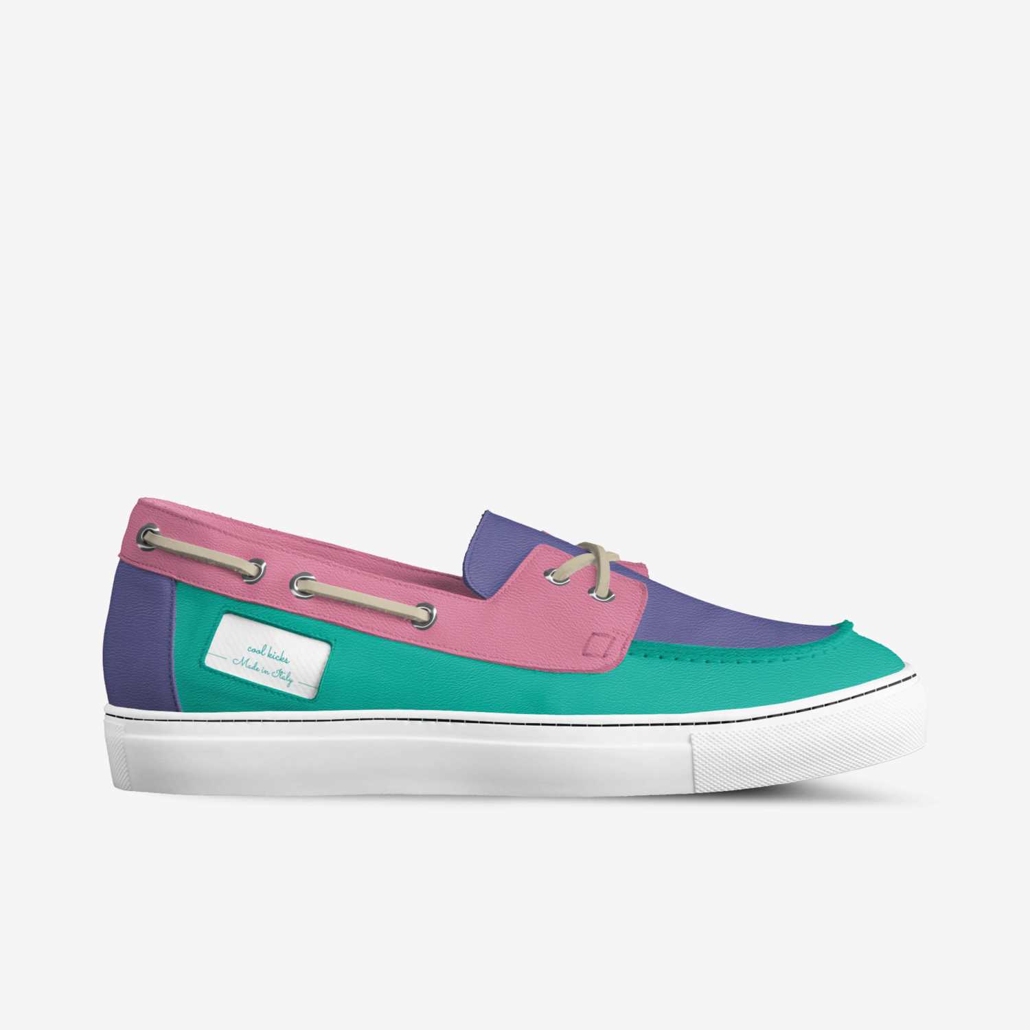 cool kicks custom made in Italy shoes by Panda | Side view