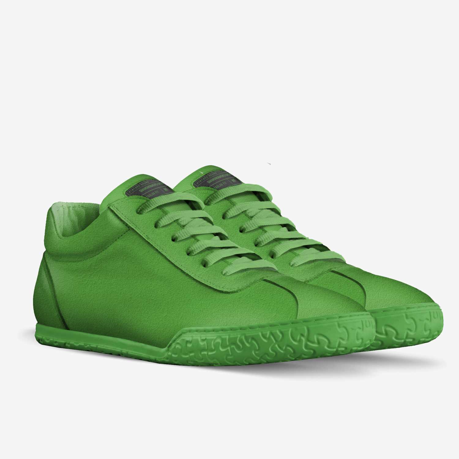 Slime custom made in Italy shoes by Dyrtcheap Diamondbacks | Double view