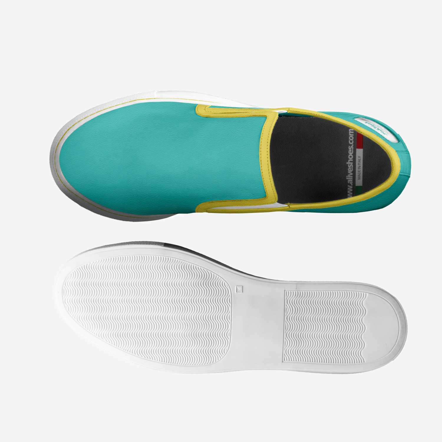 FishHead custom made in Italy shoes by Kim Allen | Top view