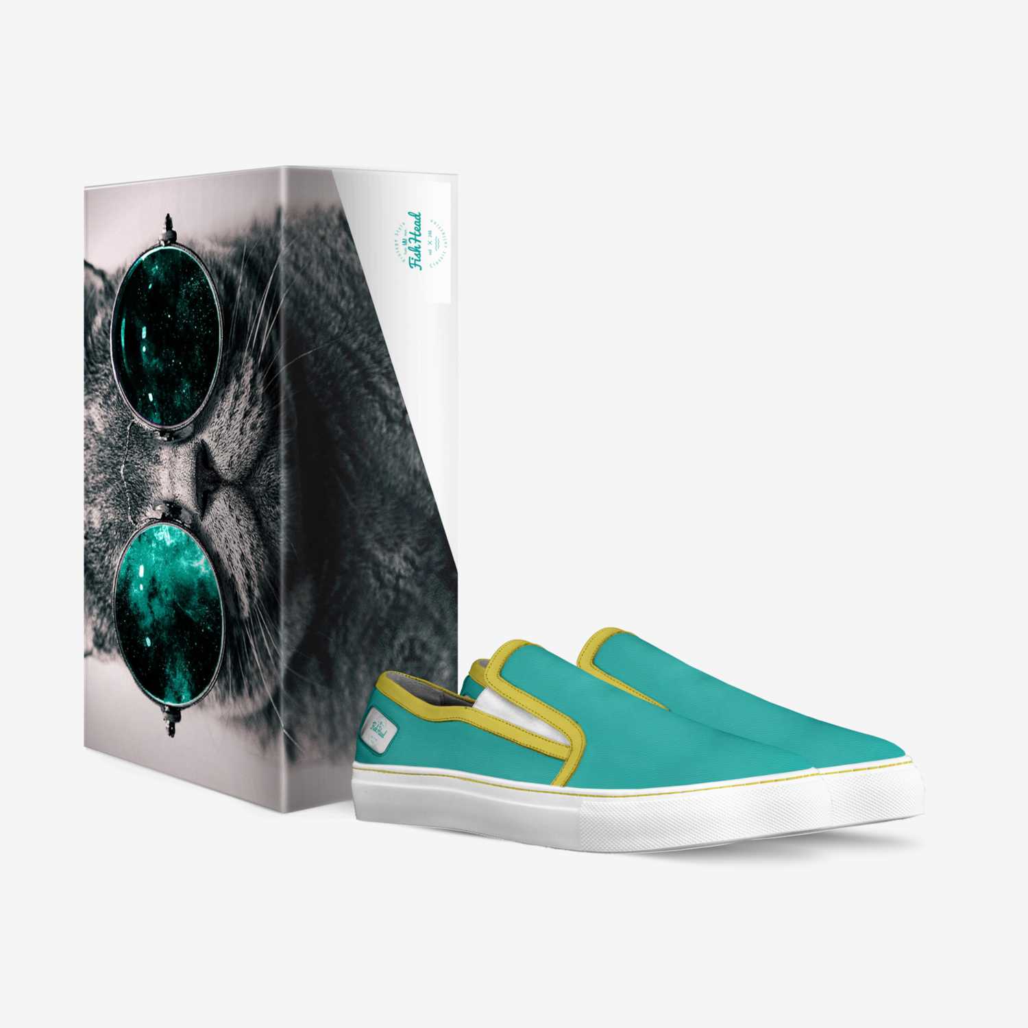 FishHead custom made in Italy shoes by Kim Allen | Box view