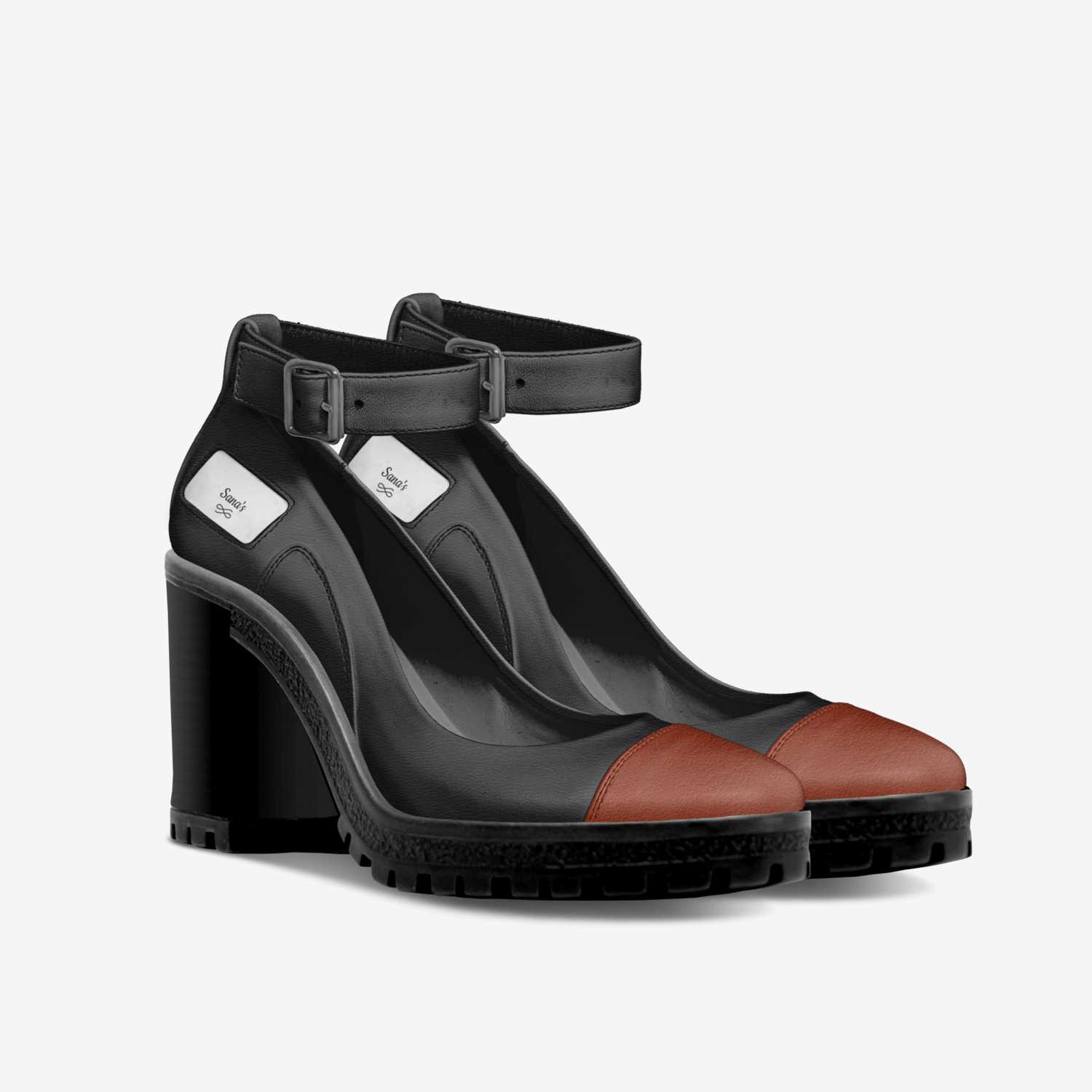 Sana's custom made in Italy shoes by Sana Raja | Double view
