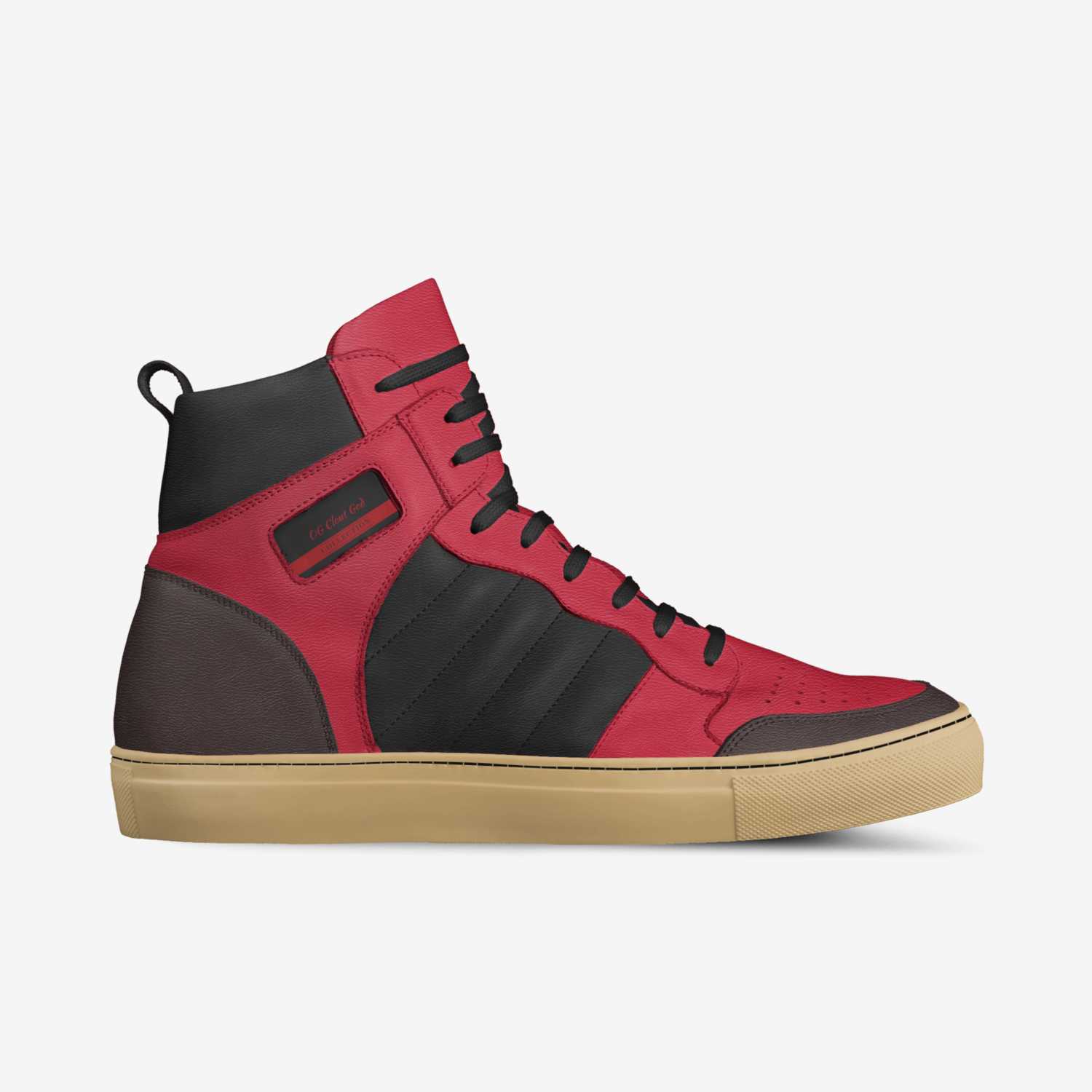 OG Clout God custom made in Italy shoes by Ethan Tibbs | Side view