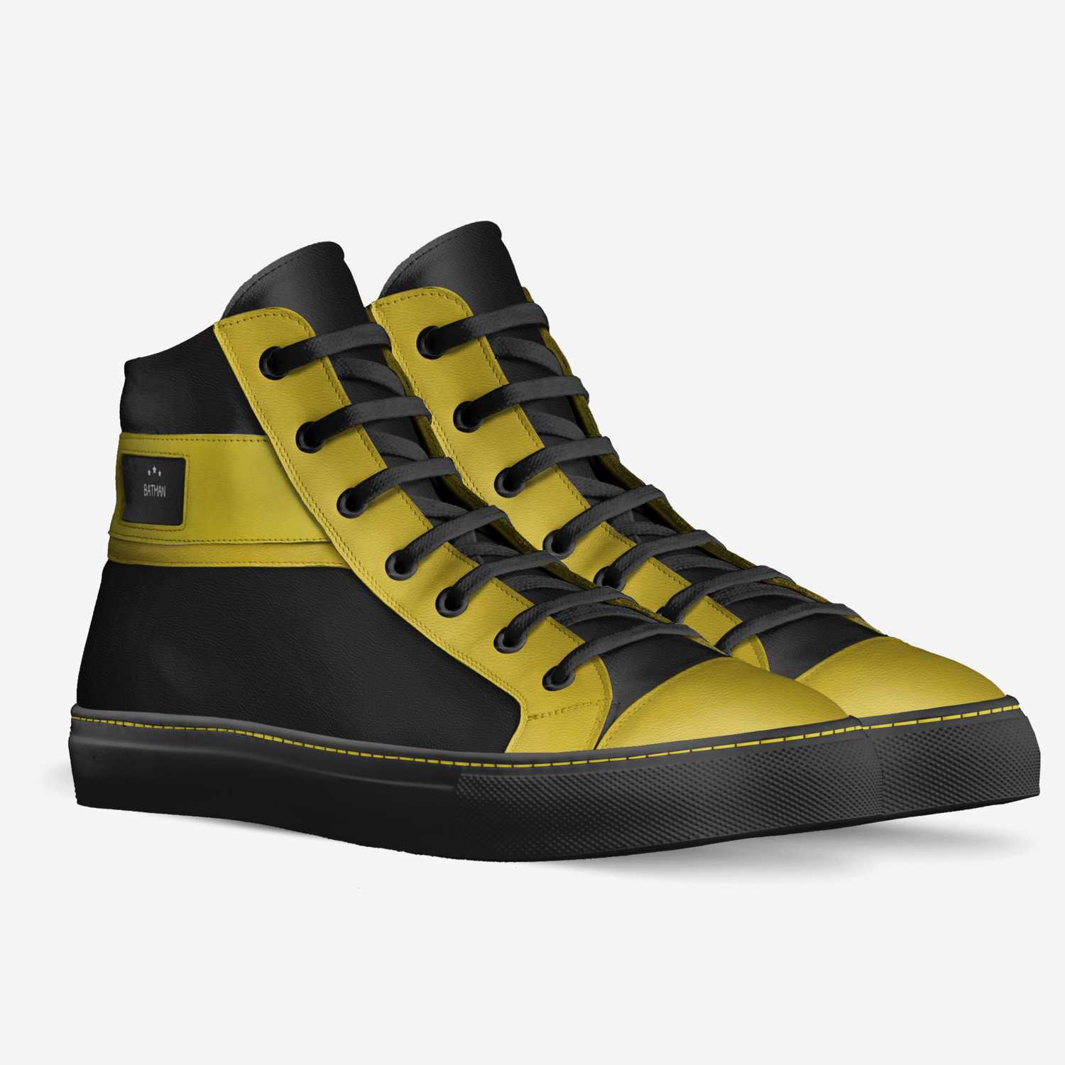 BATMAN custom made in Italy shoes by Brook Hernandez | Double view