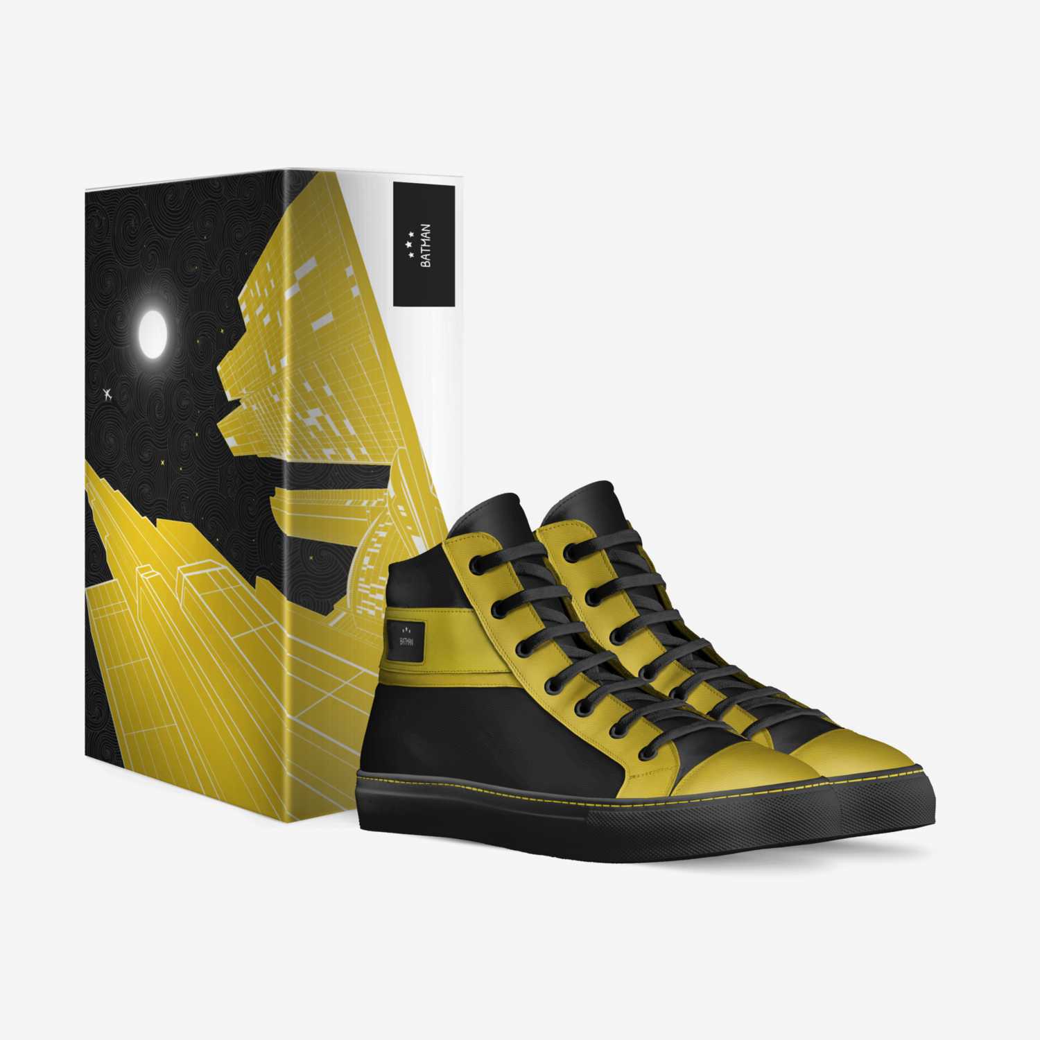 BATMAN custom made in Italy shoes by Brook Hernandez | Box view