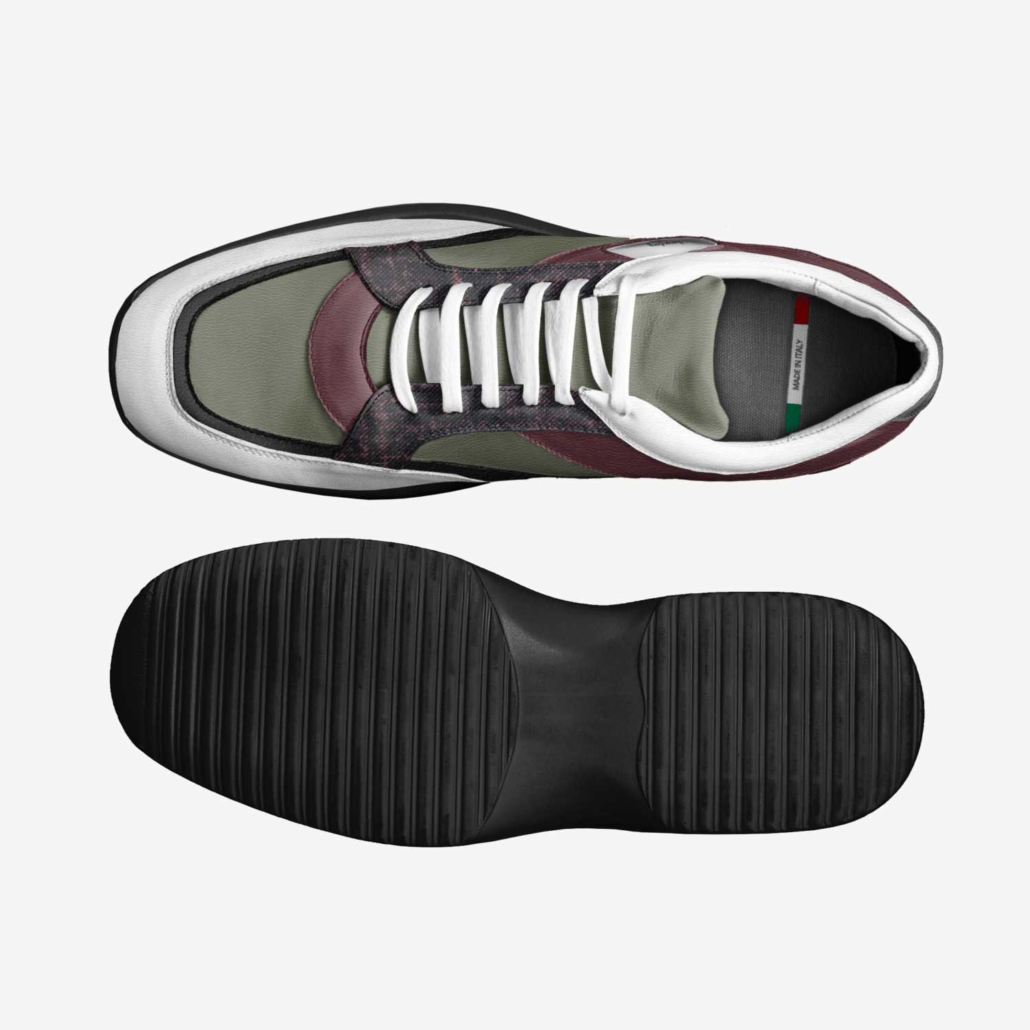 Locked up custom made in Italy shoes by Daryl Lounds | Top view