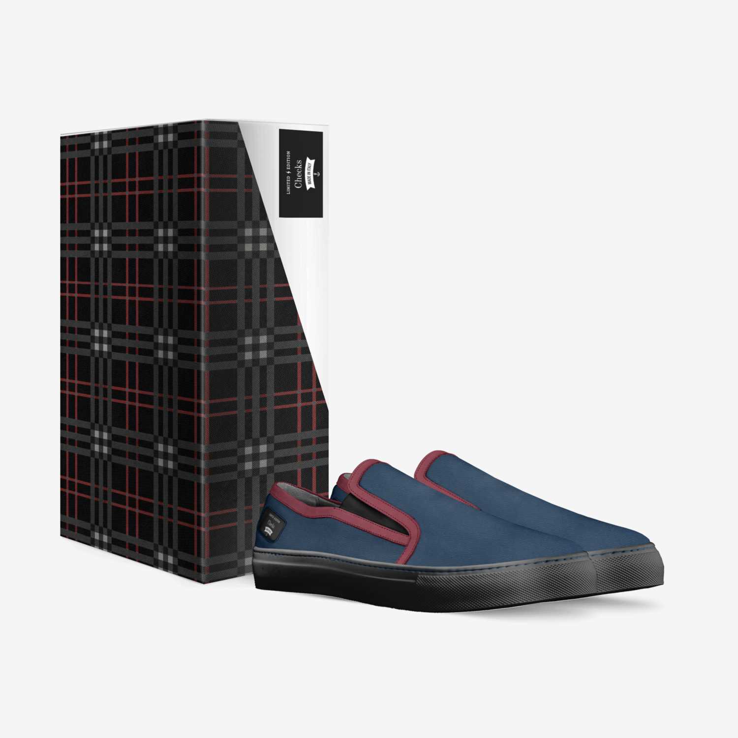 Checks custom made in Italy shoes by Ryan | Box view