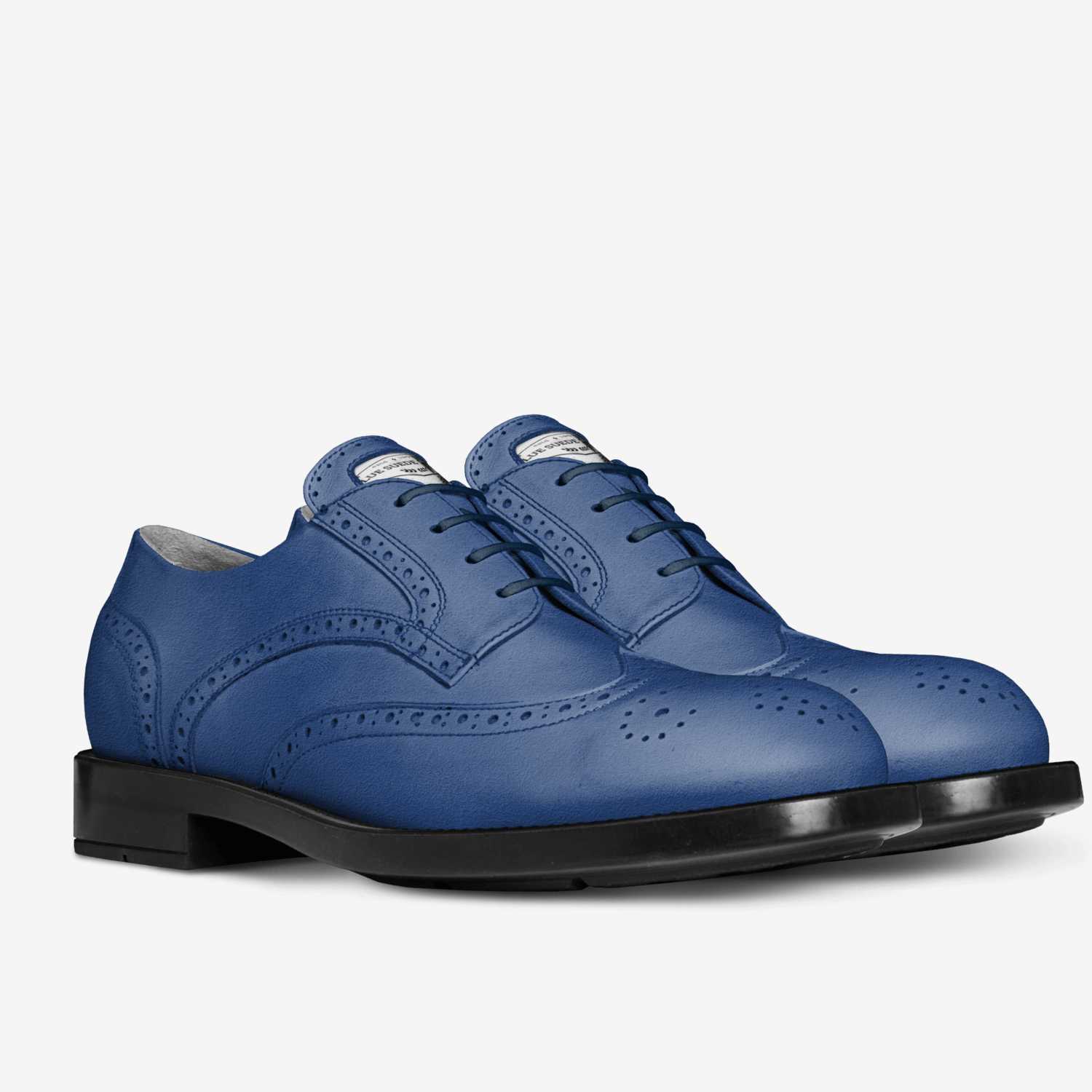 Blue Suede Shoes custom made in Italy shoes by Amilcarsousa | Double view