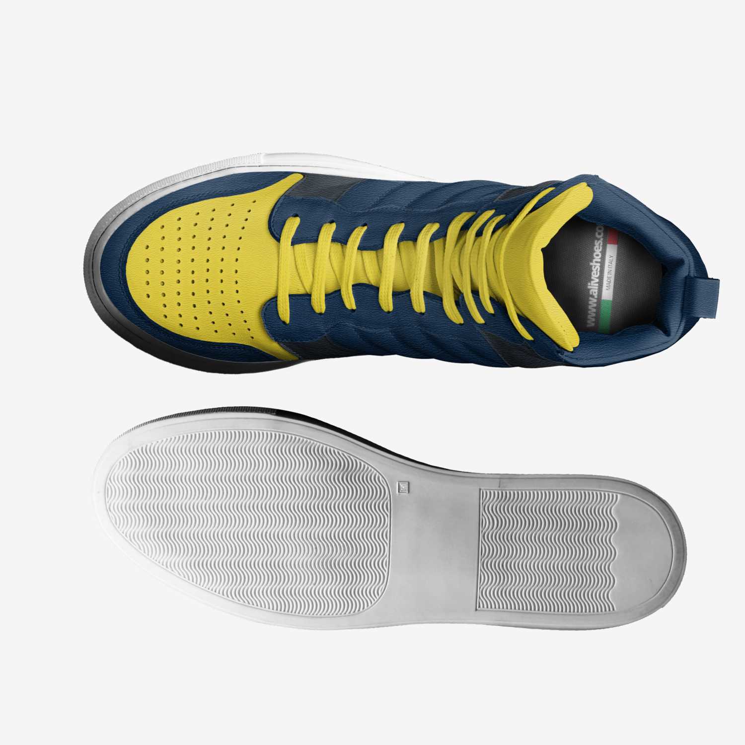 Yeets custom made in Italy shoes by Griffin Mcgee | Top view