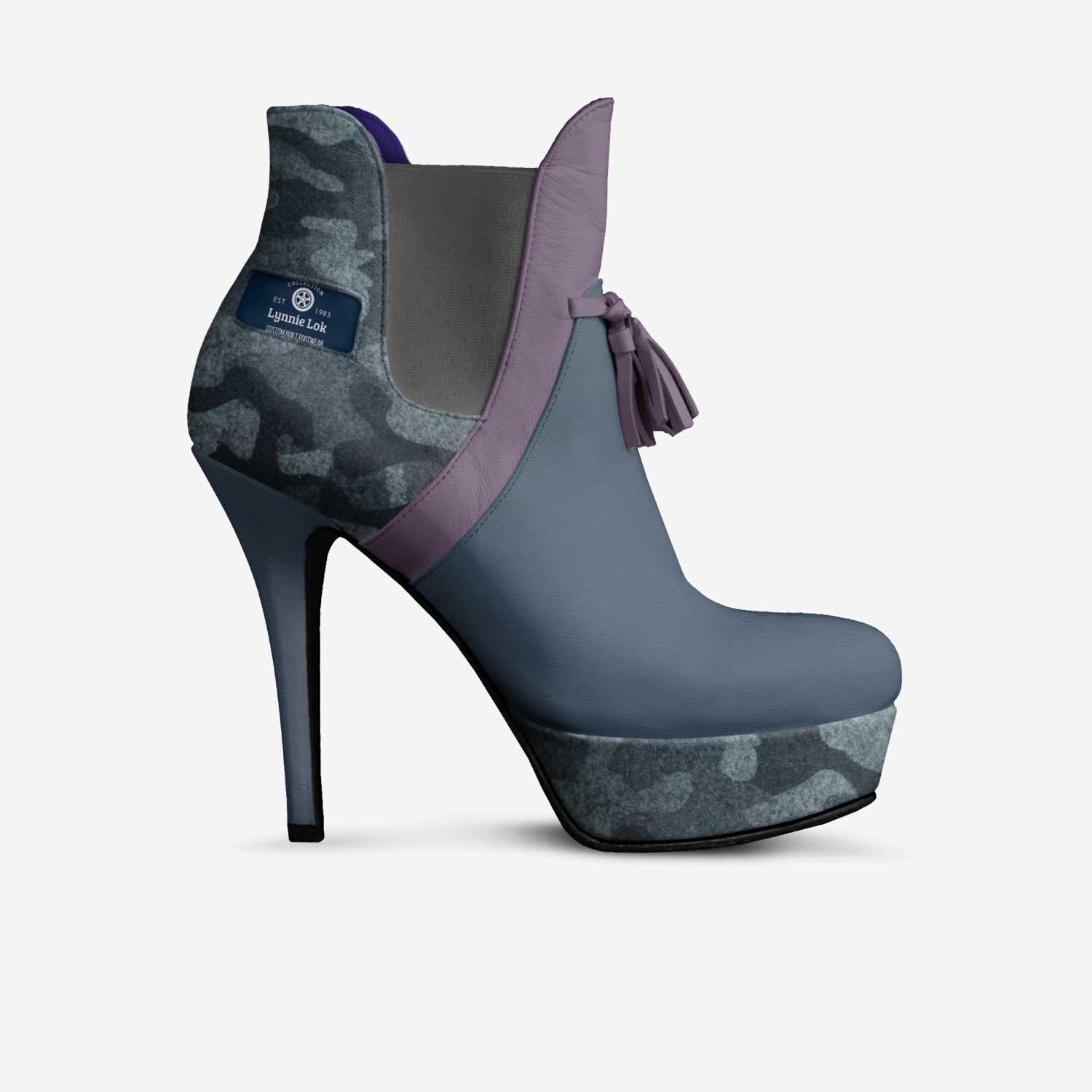 Lynnie Lok custom made in Italy shoes by Heidi Lynn Rolle | Side view