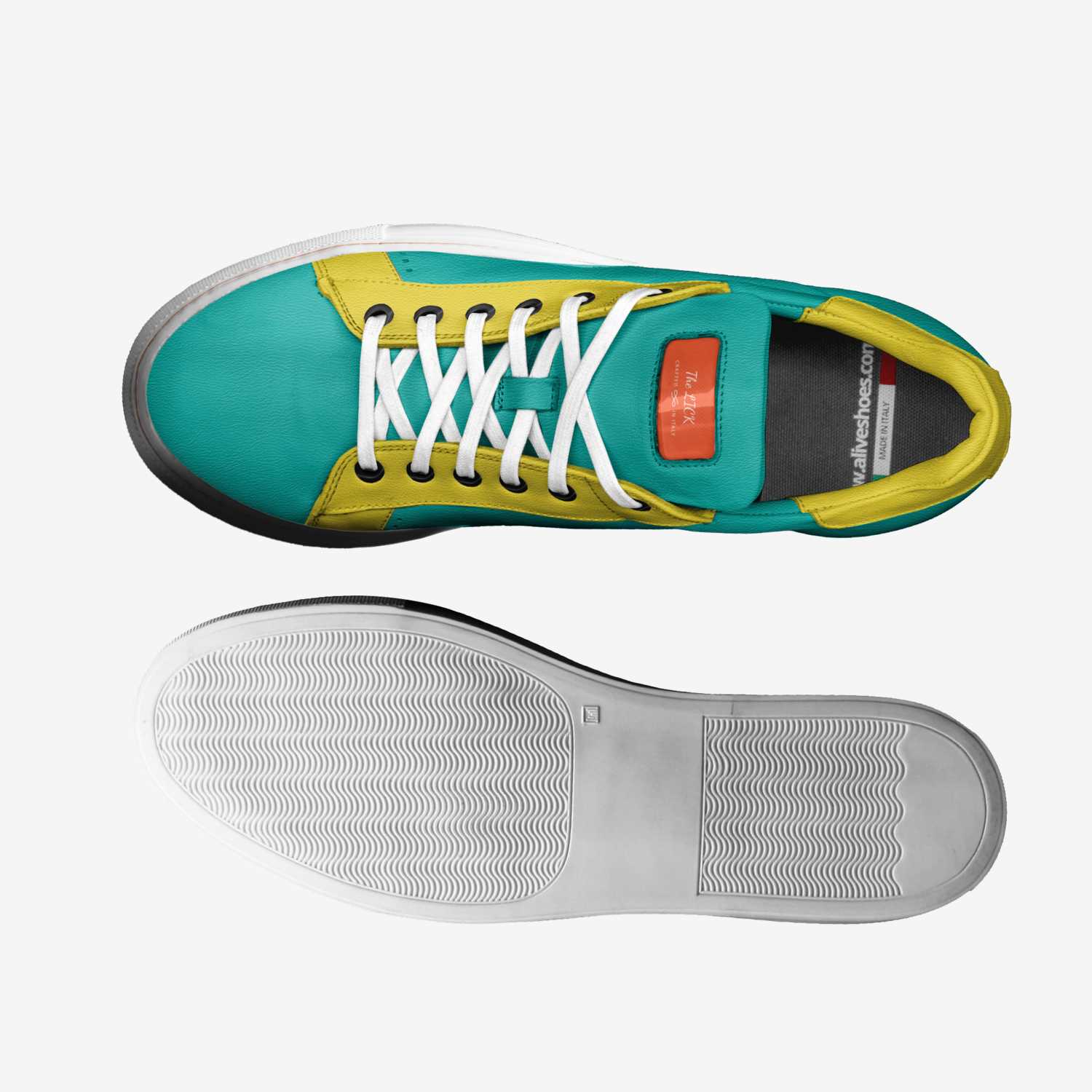 The LICK custom made in Italy shoes by Sonny Ruiz | Top view