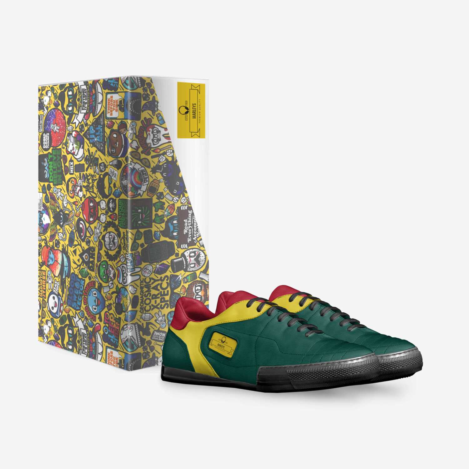 Marleys custom made in Italy shoes by Alex T | Box view