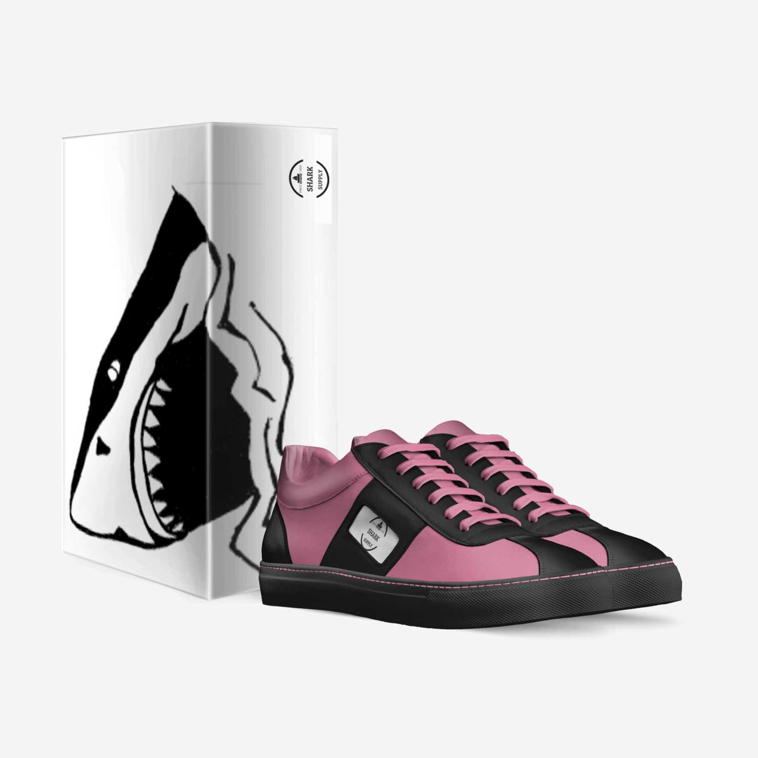 Shark custom made in Italy shoes by Dylan Birdno | Box view