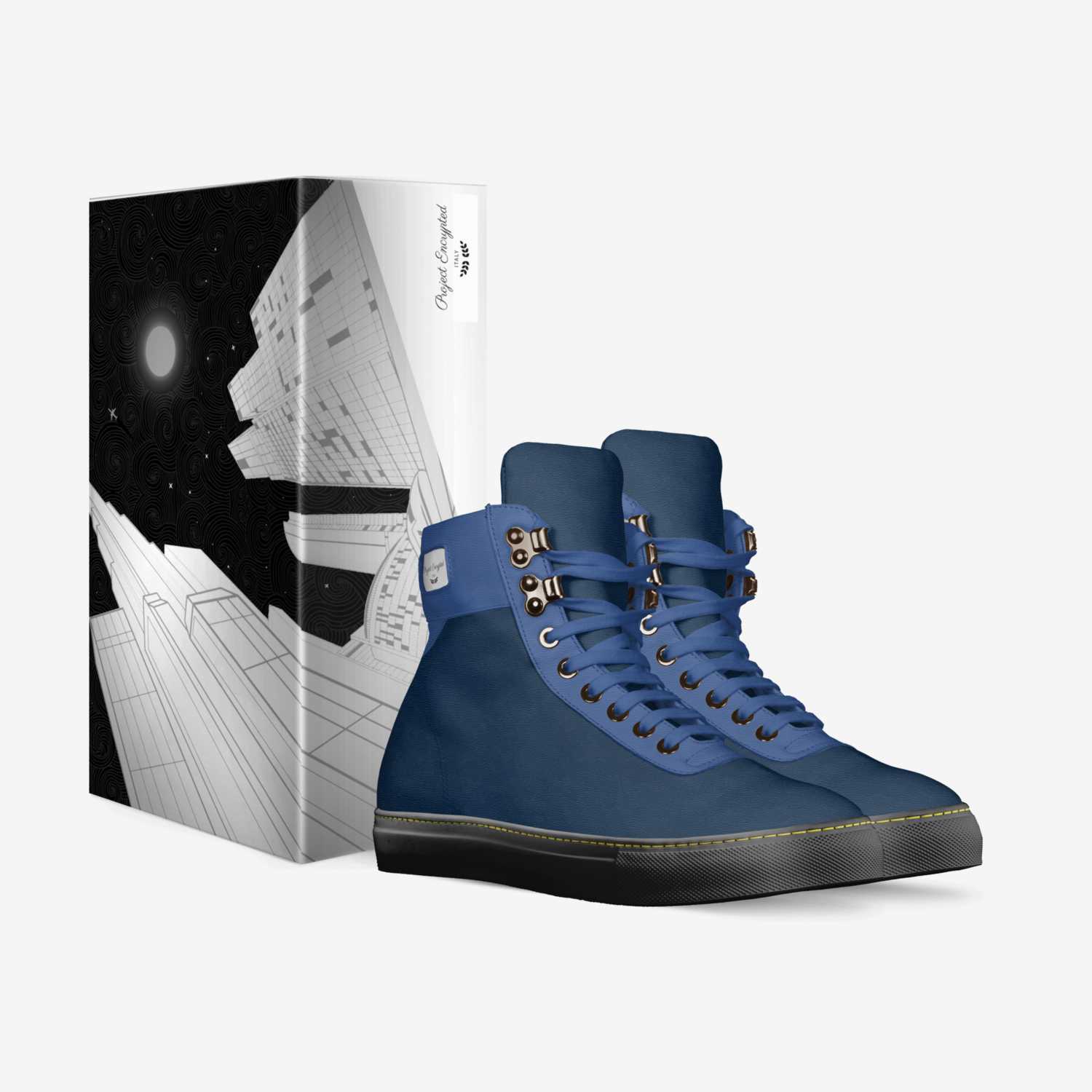 Project Encrypted custom made in Italy shoes by Dalton Ford | Box view