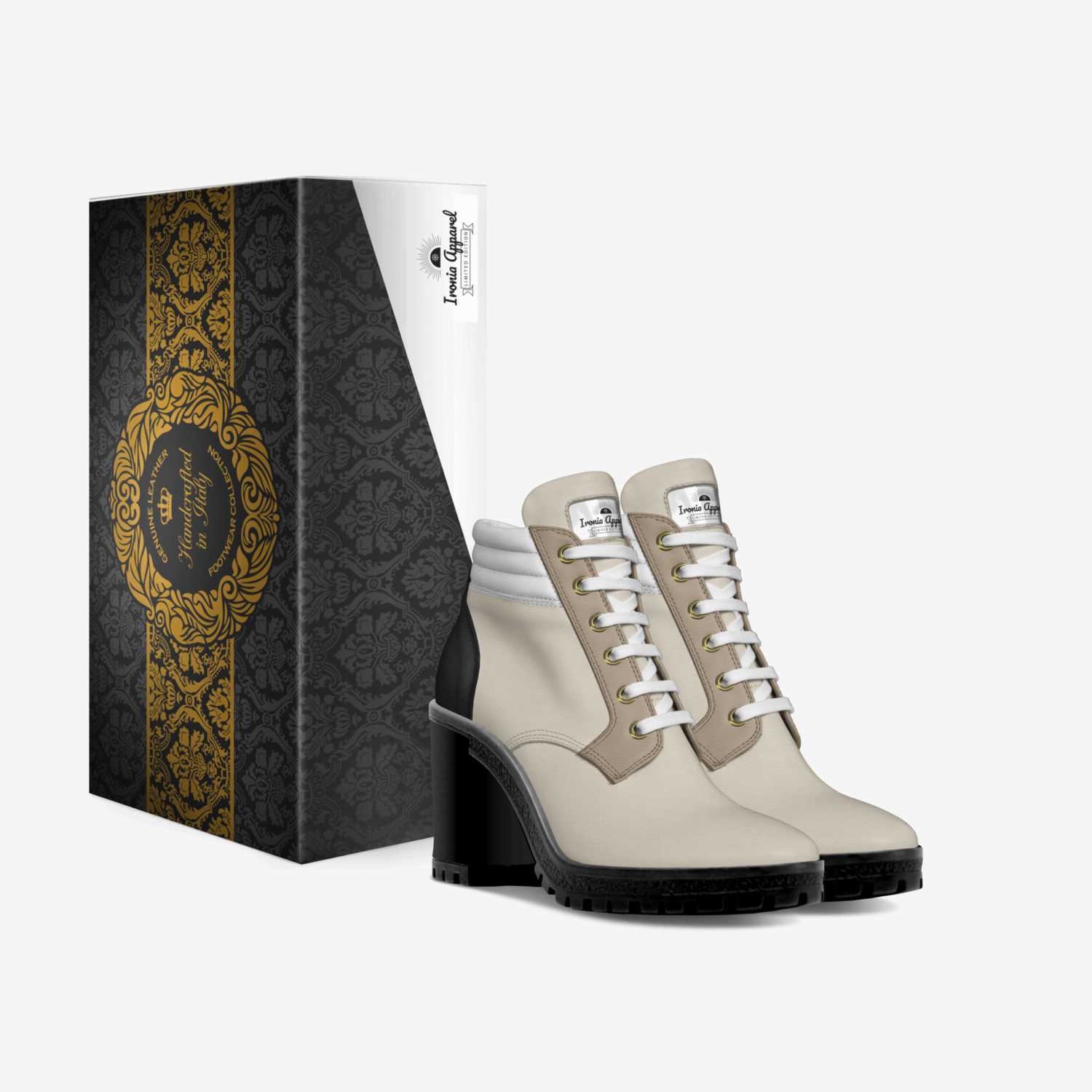 Ironia Apparel custom made in Italy shoes by Dean Blackwell | Box view