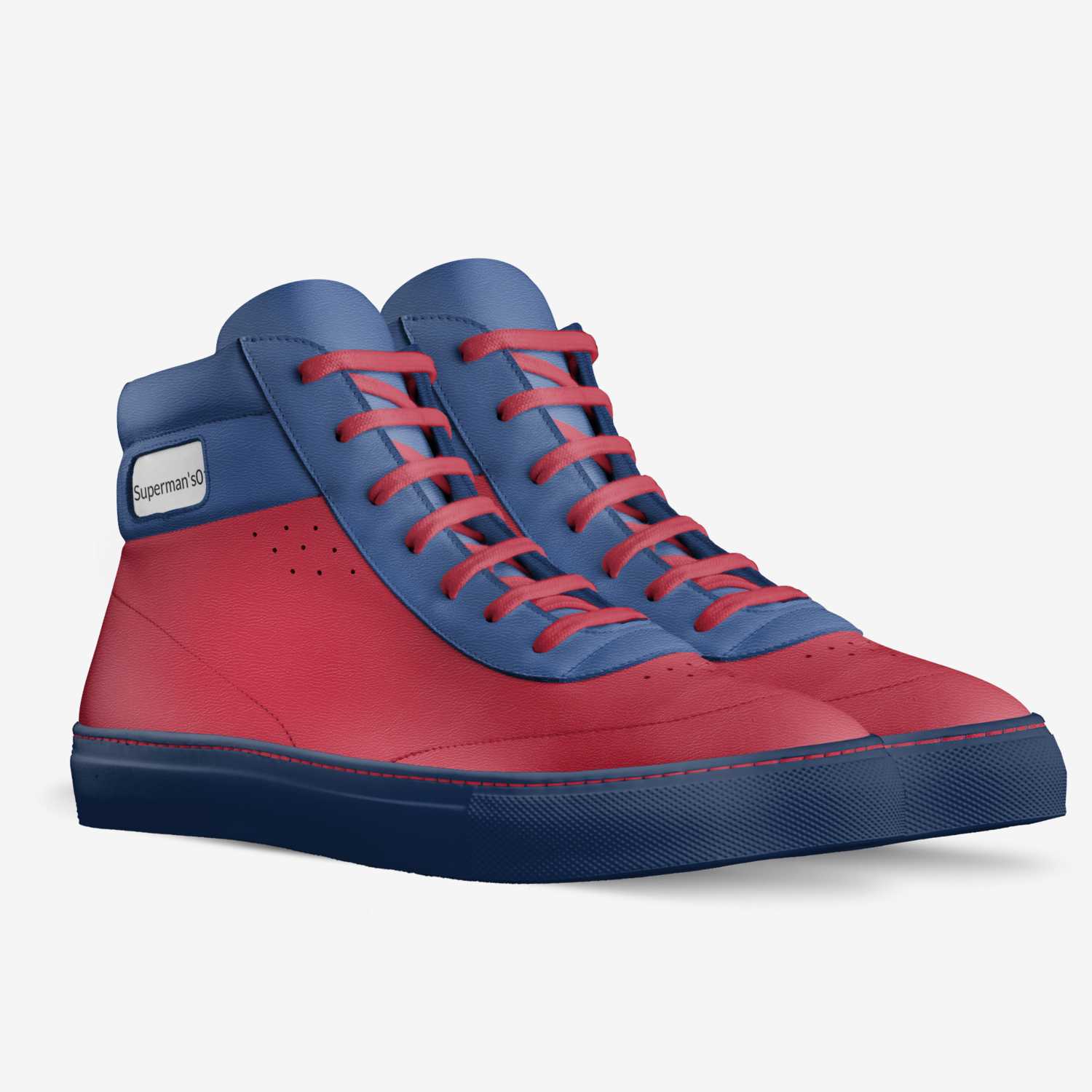 superman's 01 custom made in Italy shoes by Gabriel Ferguson | Double view