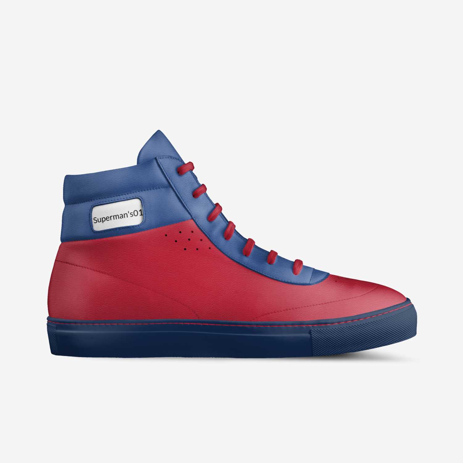 superman's 01 custom made in Italy shoes by Gabriel Ferguson | Side view