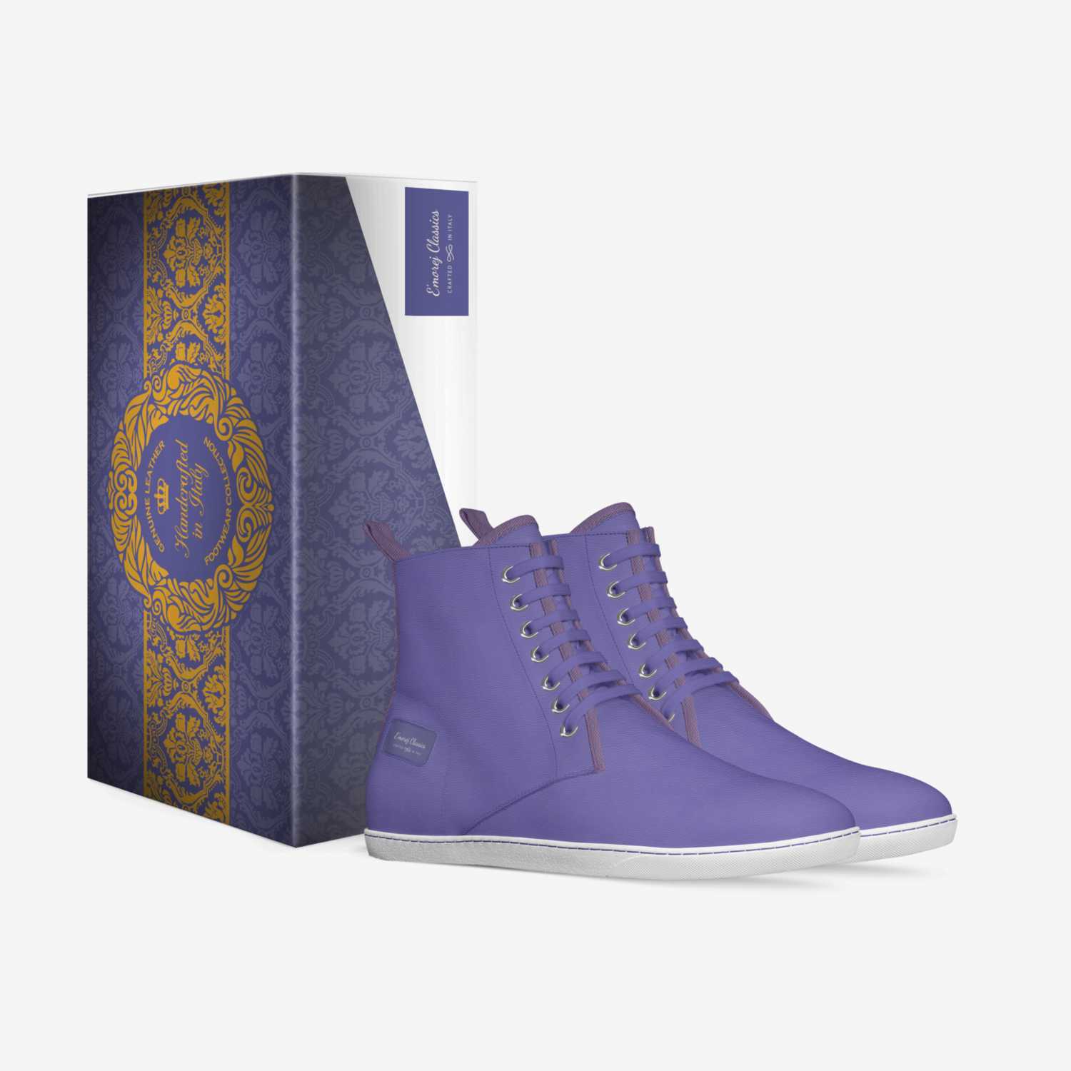 E'morej Classics custom made in Italy shoes by Lateef Williams | Box view