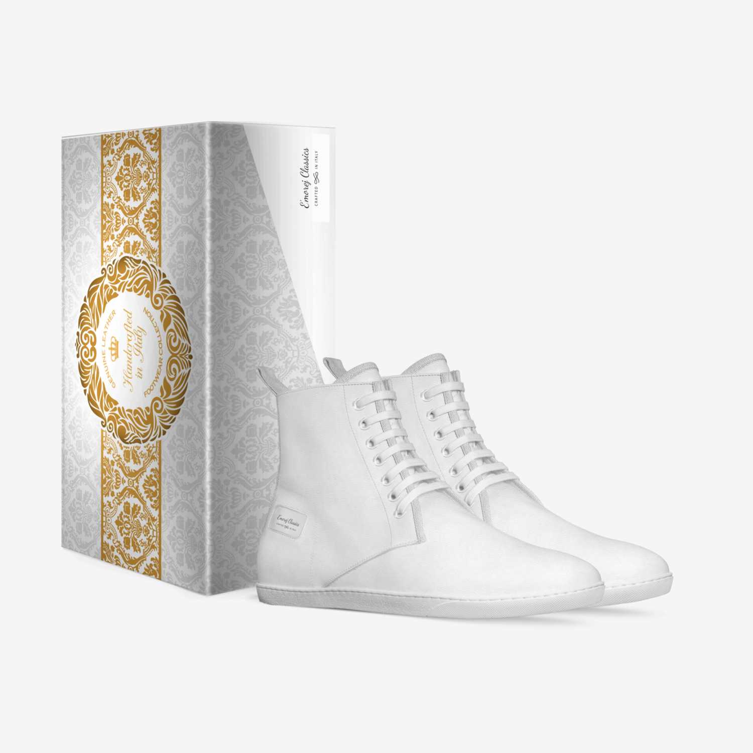 E'morej Classics custom made in Italy shoes by Lateef Williams | Box view