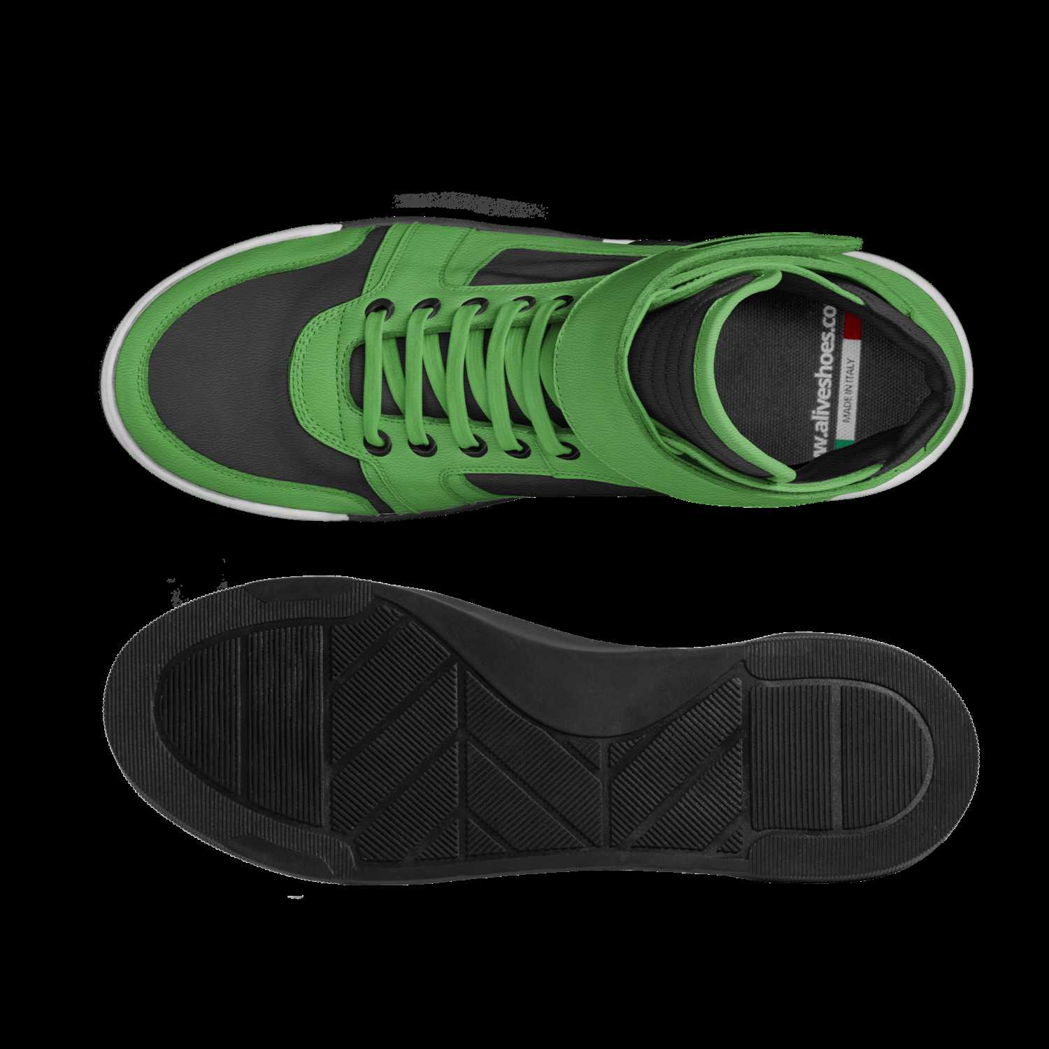 Pèpè cut-out leather ballerina shoes - Green