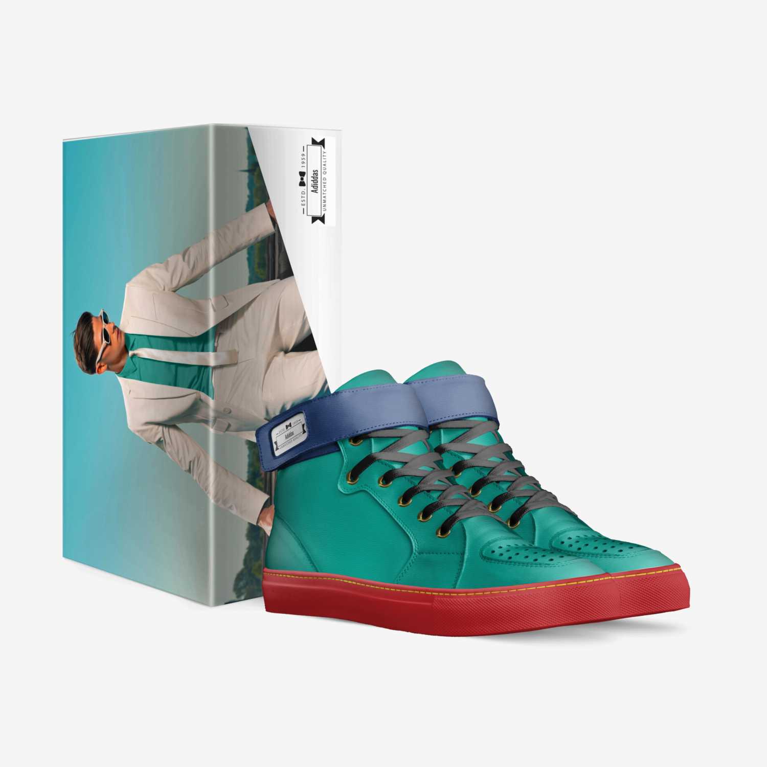 Adiddas custom made in Italy shoes by Jon | Box view