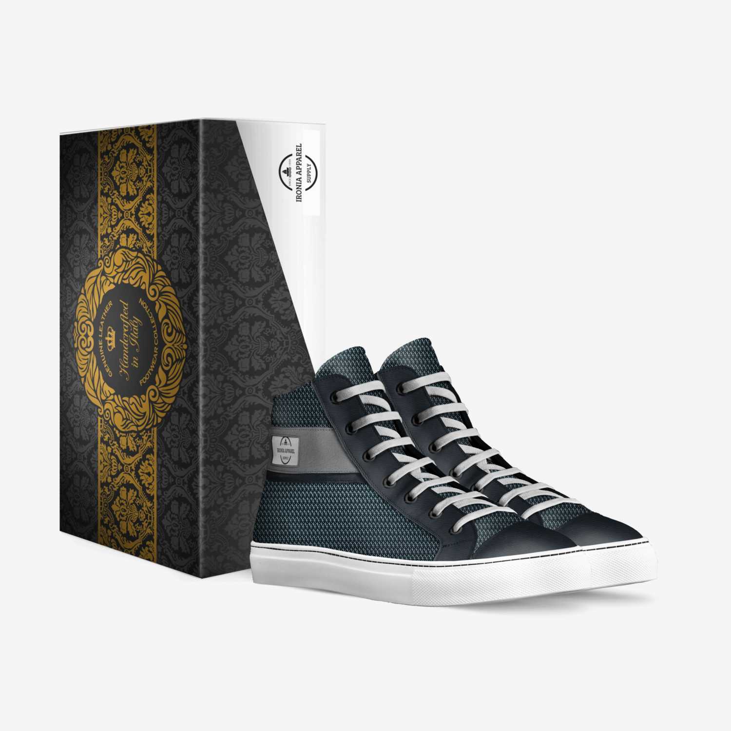 Ironia Apparel custom made in Italy shoes by Dean Blackwell | Box view