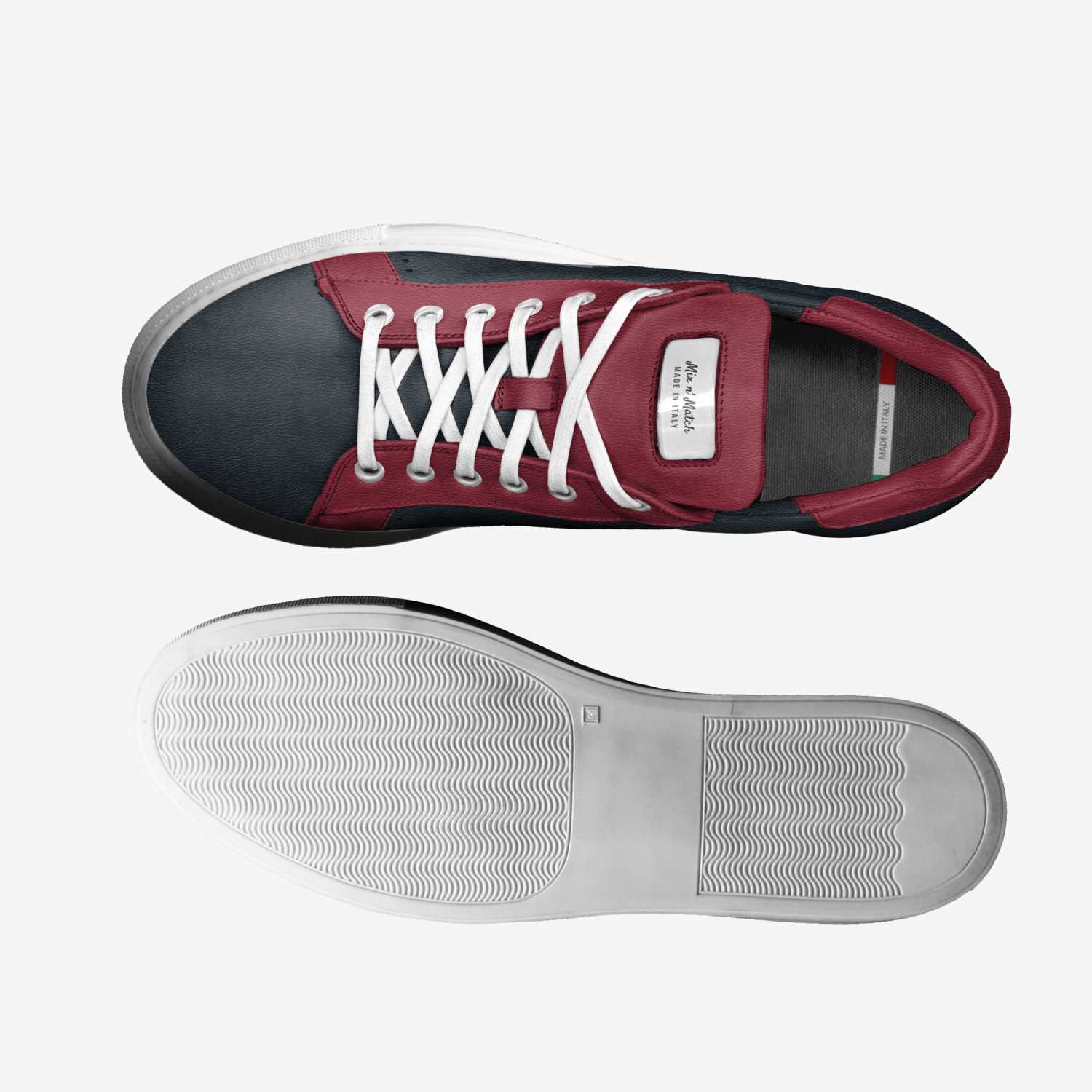 Mix n' Match custom made in Italy shoes by Beatrice Redi | Top view